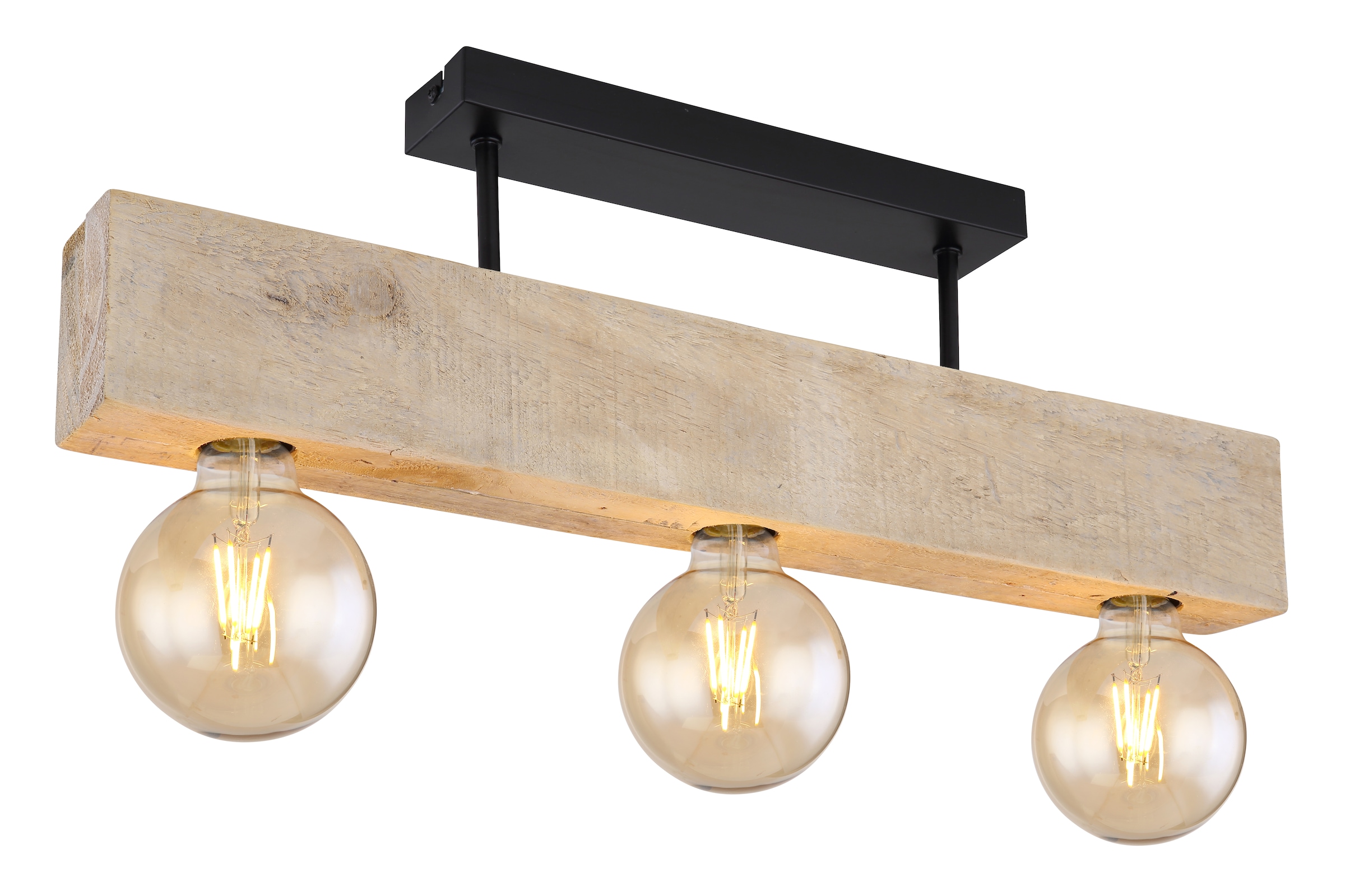 GLOBO LIGHTING Deckenleuchte »ADALIE«, Leuchtmittel E27 | ohne Leuchtmittel, Deckenlampe/Holz/Wohnbereich/Esszimmer/Flur/modern
