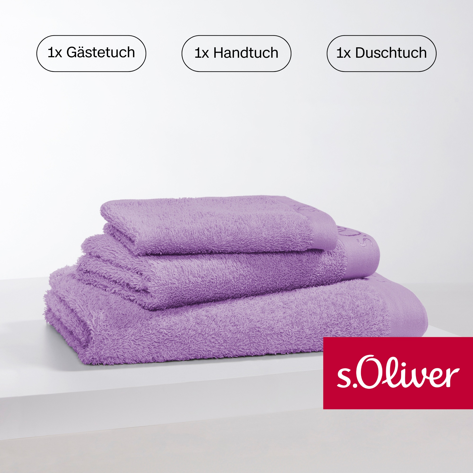 s.Oliver Handtuch Set »s. Oliver, besonders weich und saugfähig«, (Set, 3 S günstig online kaufen