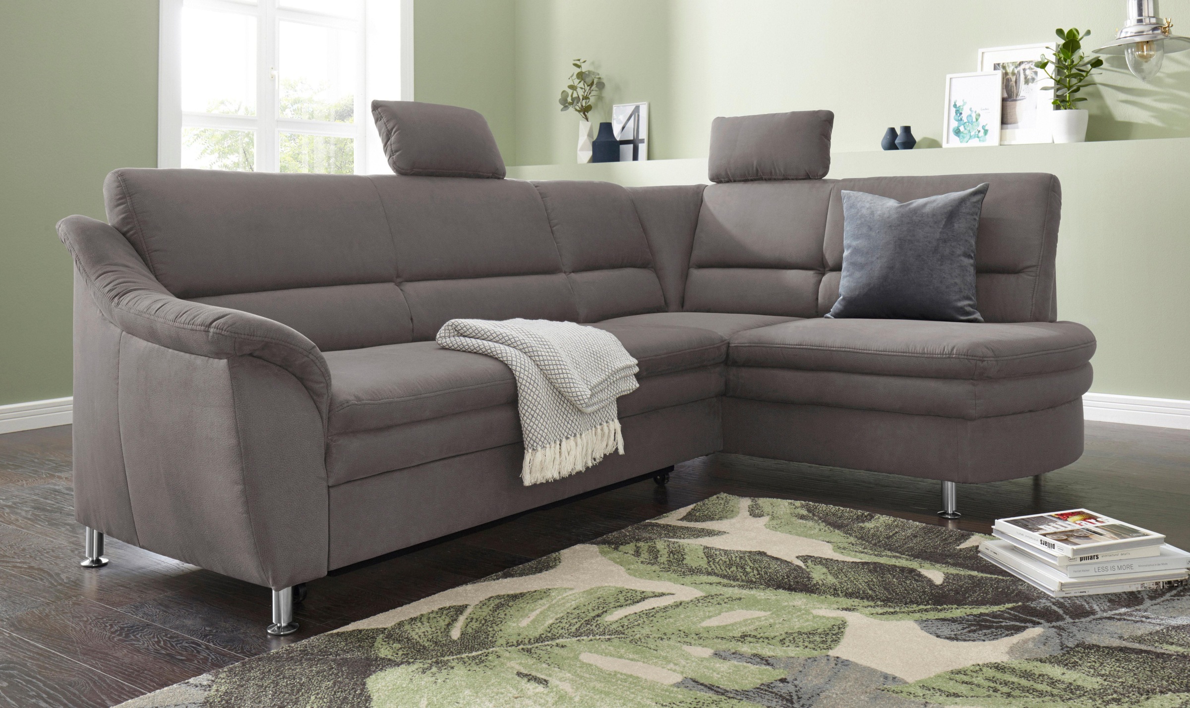 sit&more Ecksofa »Cardoso L-Form« mit Federkern, wahlweise mit Bettfunktion günstig online kaufen