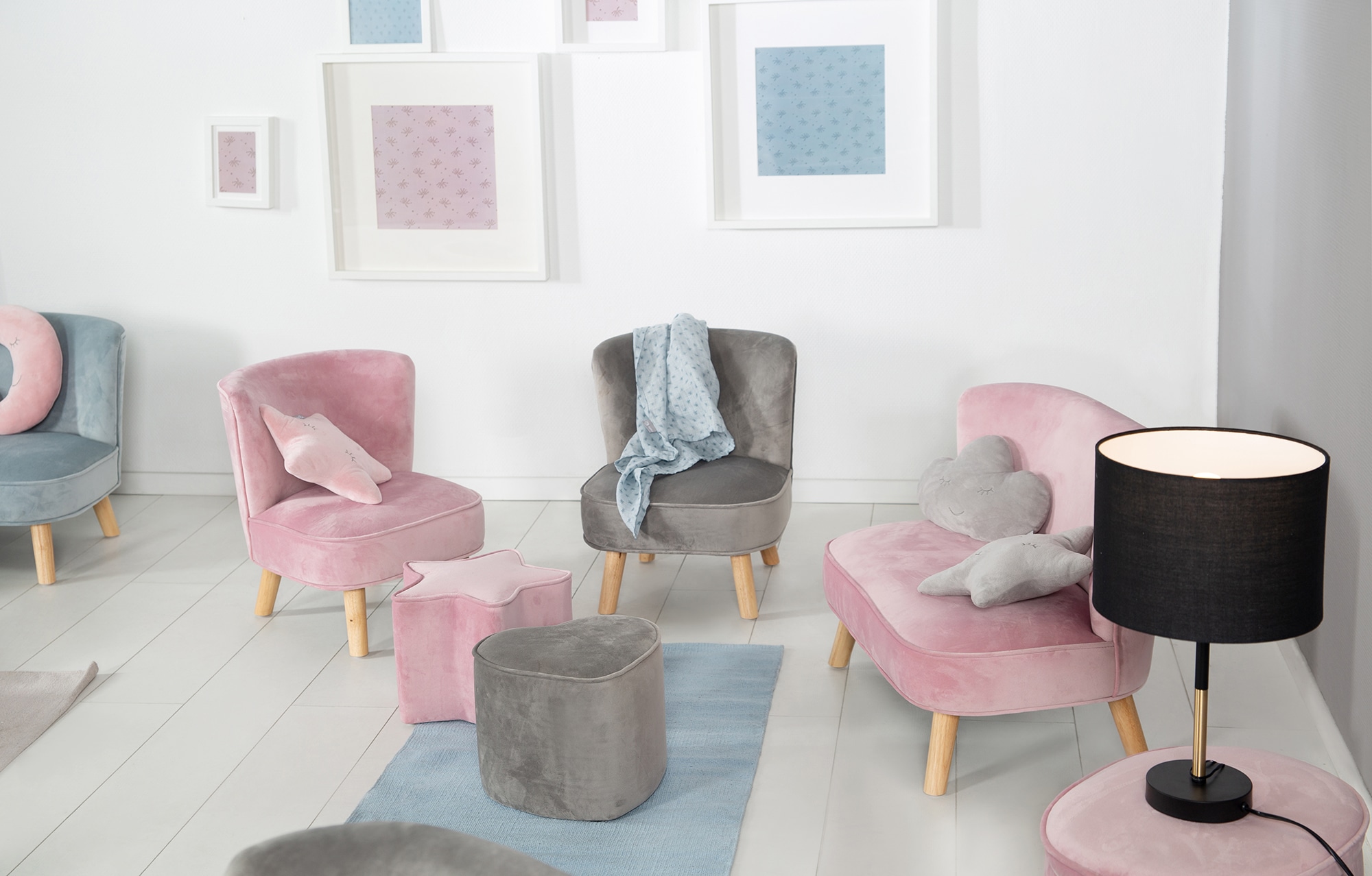 roba® Kindersofa »Lil Sofa«, mit Holzfüßen