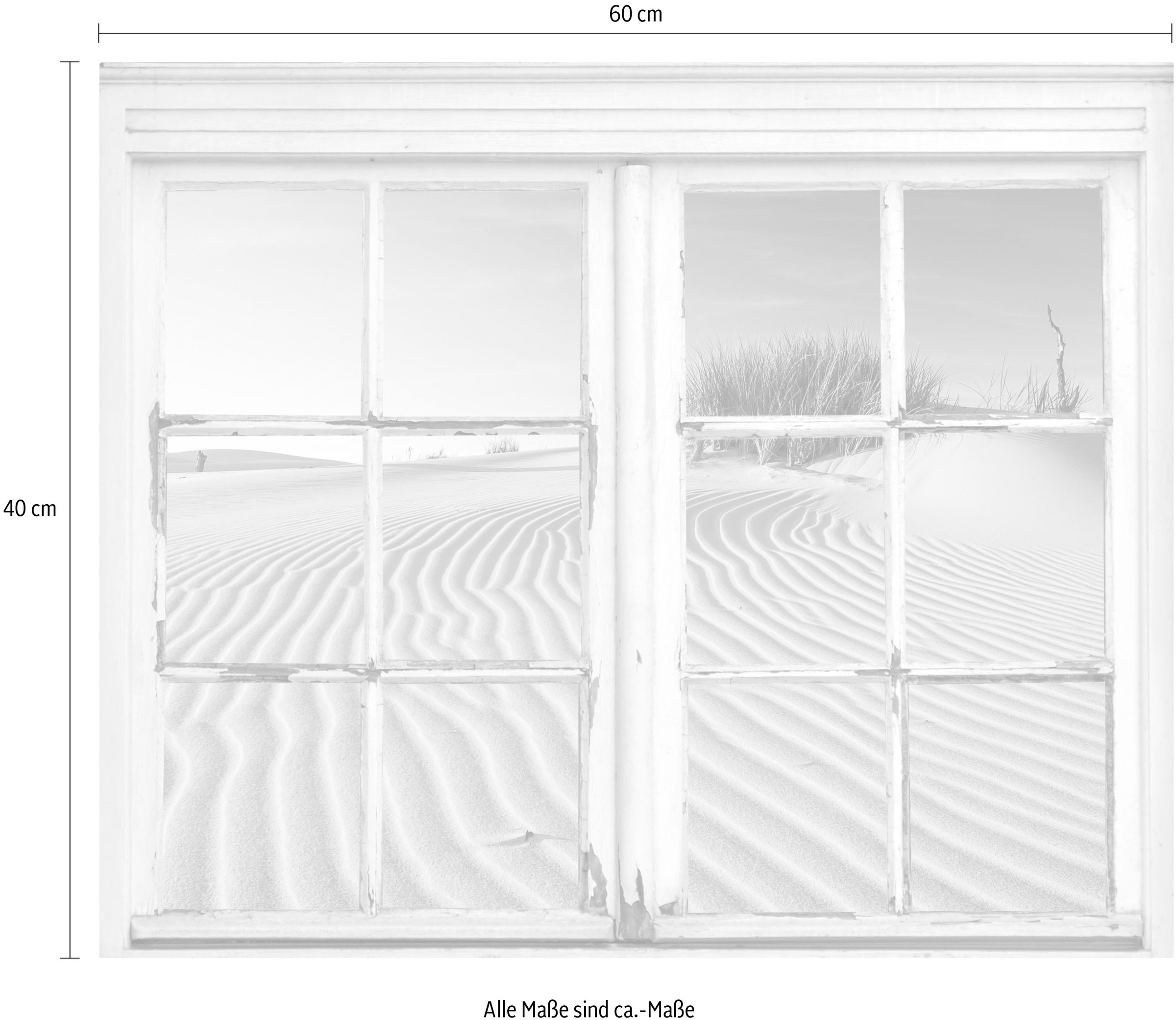 queence Wandsticker »Strand«, Wandsticker, Wandbild, selbstklebend, Strand