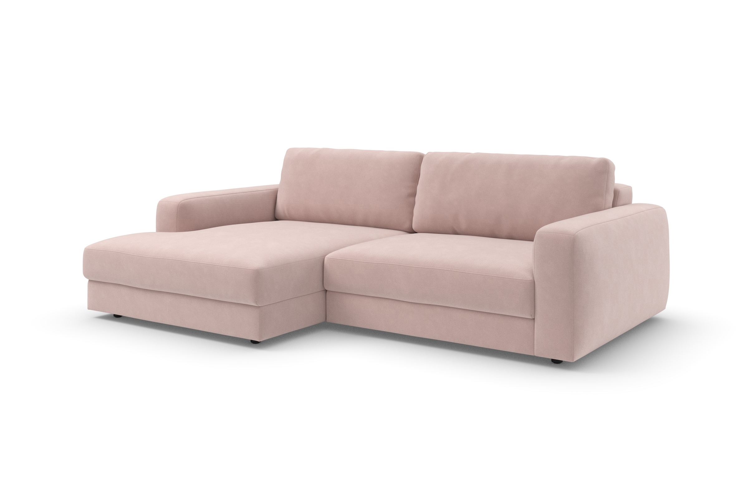 TRENDMANUFAKTUR Ecksofa »Bourbon Mega_Ecke mit tollem Sitzkomfort, Breite 250cm, L-Form« mit extra hohem Sitzkomfort, auch in Cord erhältlich