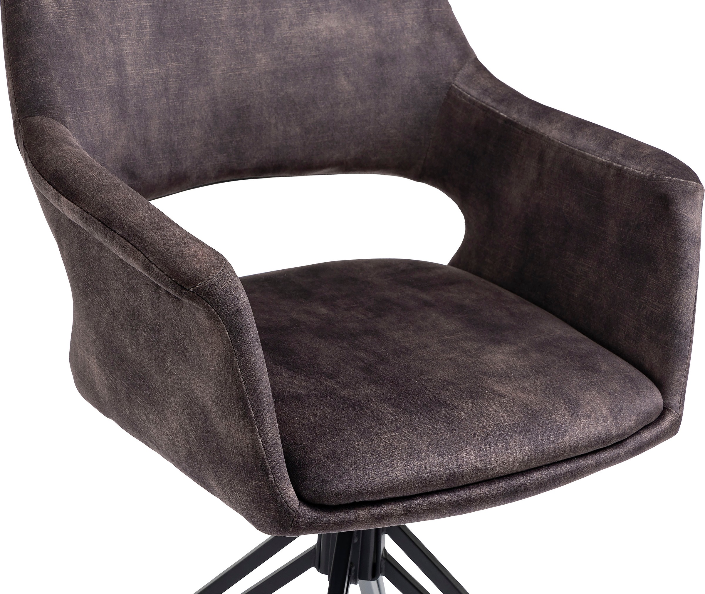 byLIVING Esszimmerstuhl »Estelle«, (Set), 2 St., Samtstoff, 360 Grad drehbar