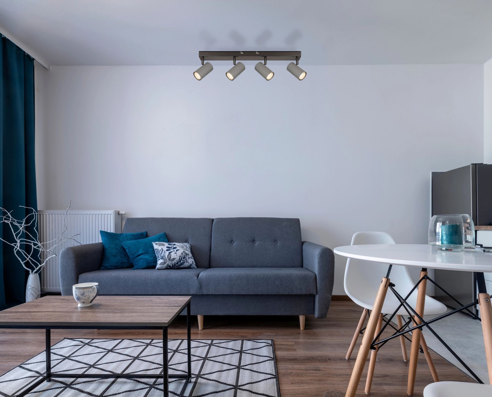 GLOBO LIGHTING LED Deckenstrahler »ROBBY«, 4 flammig, Leuchtmittel GU10 | ohne Leuchtmittel, moderne Wandschildleuchte