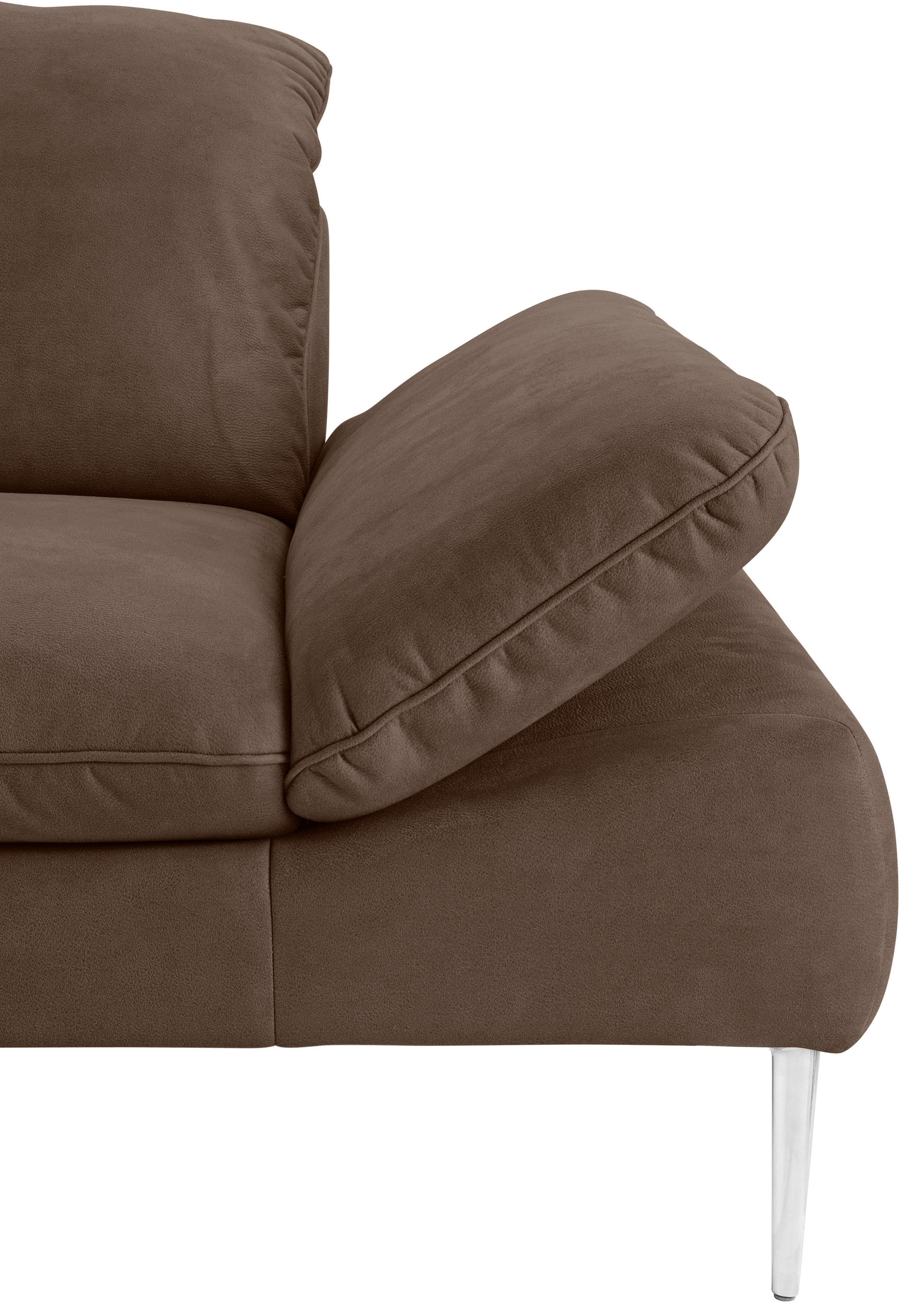 W.SCHILLIG 2-Sitzer »enjoy&MORE«, mit Sitztiefenverstellung, Füße silber matt, Breite 202 cm