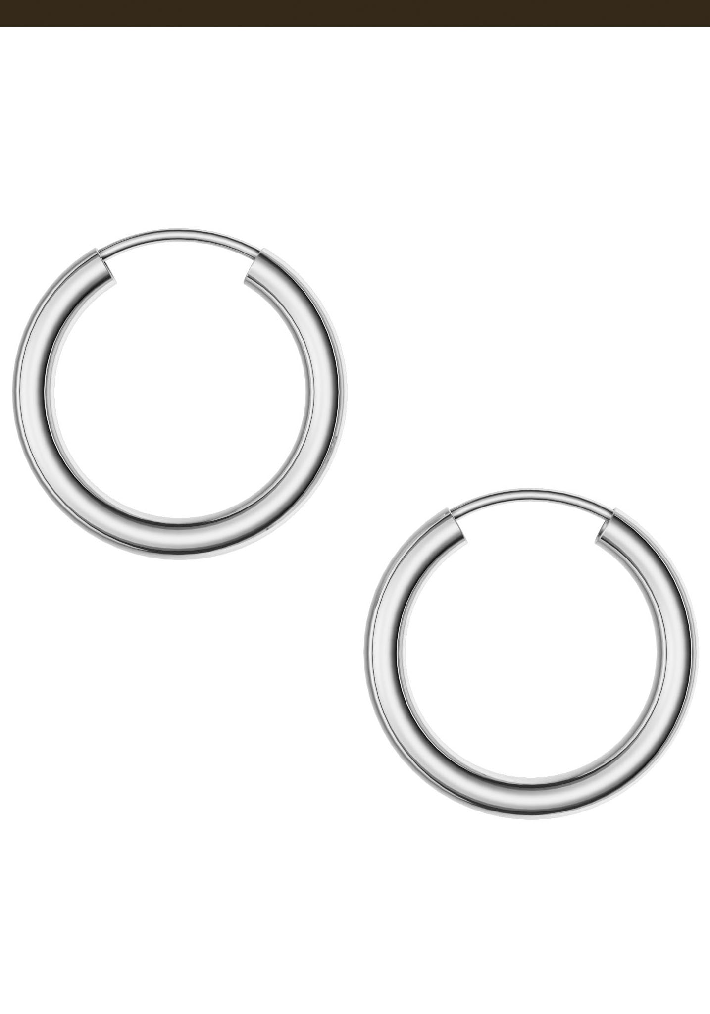 Firetti Paar Creolen »Schmuck Geschenk Silber 925 2,5 mm breit«, Made in Germany
