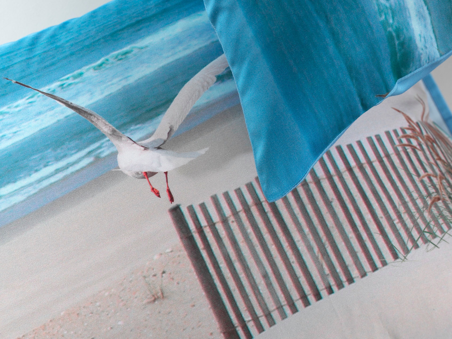 Heckett & Lane Bettwäsche »Spiaggia« 2 Stk. maritimes Design, 100% Baumwolle ab 135x200 cm.