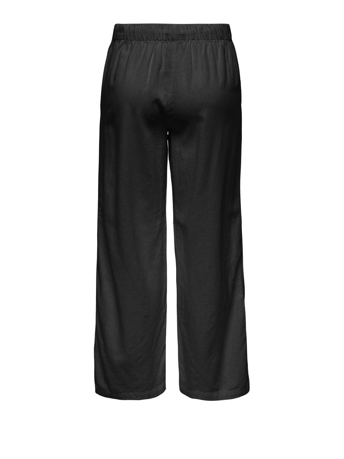 ONLY Culotte »ONLGOA MW LIN BL PULL-UP CULOTTE CC PNT«  mit Leinen