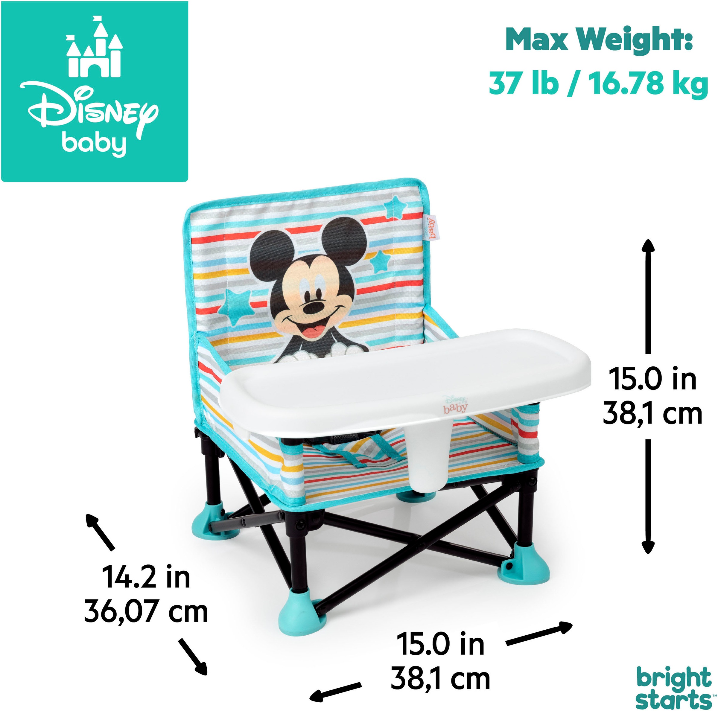 Bright Starts Tischsitz »MICKEY MOUSE Pop ‘N Sit™ Portable Booster Seat«