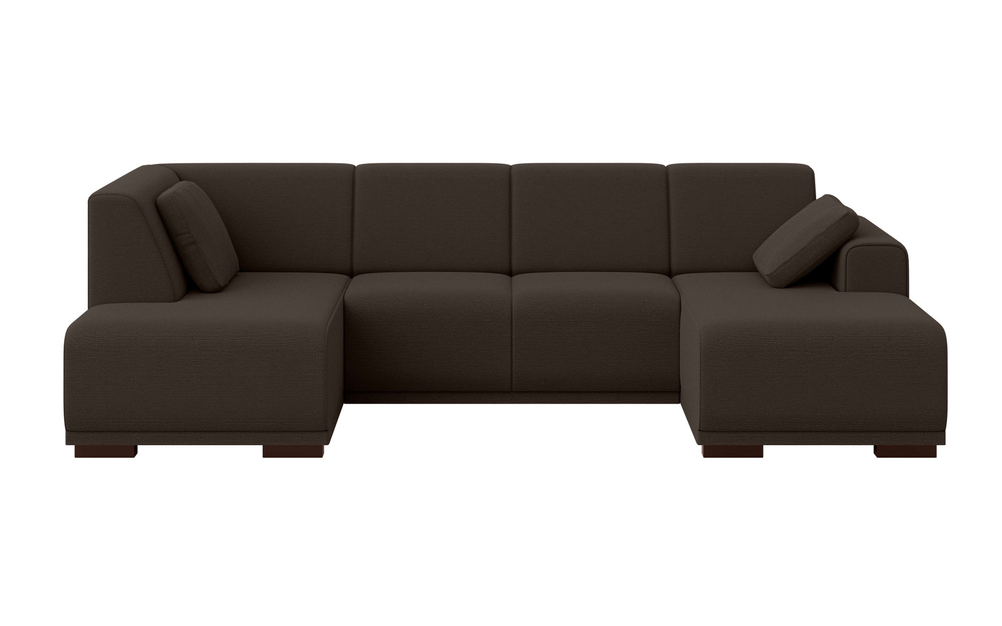 Home affaire Wohnlandschaft »BORNHOLM U-Form mit Recamiere rechts/links, B/T/H: 300/162/85 cm«, U-Form mit Wellenunterfederung, Recamiere rechts oder links bestellbar