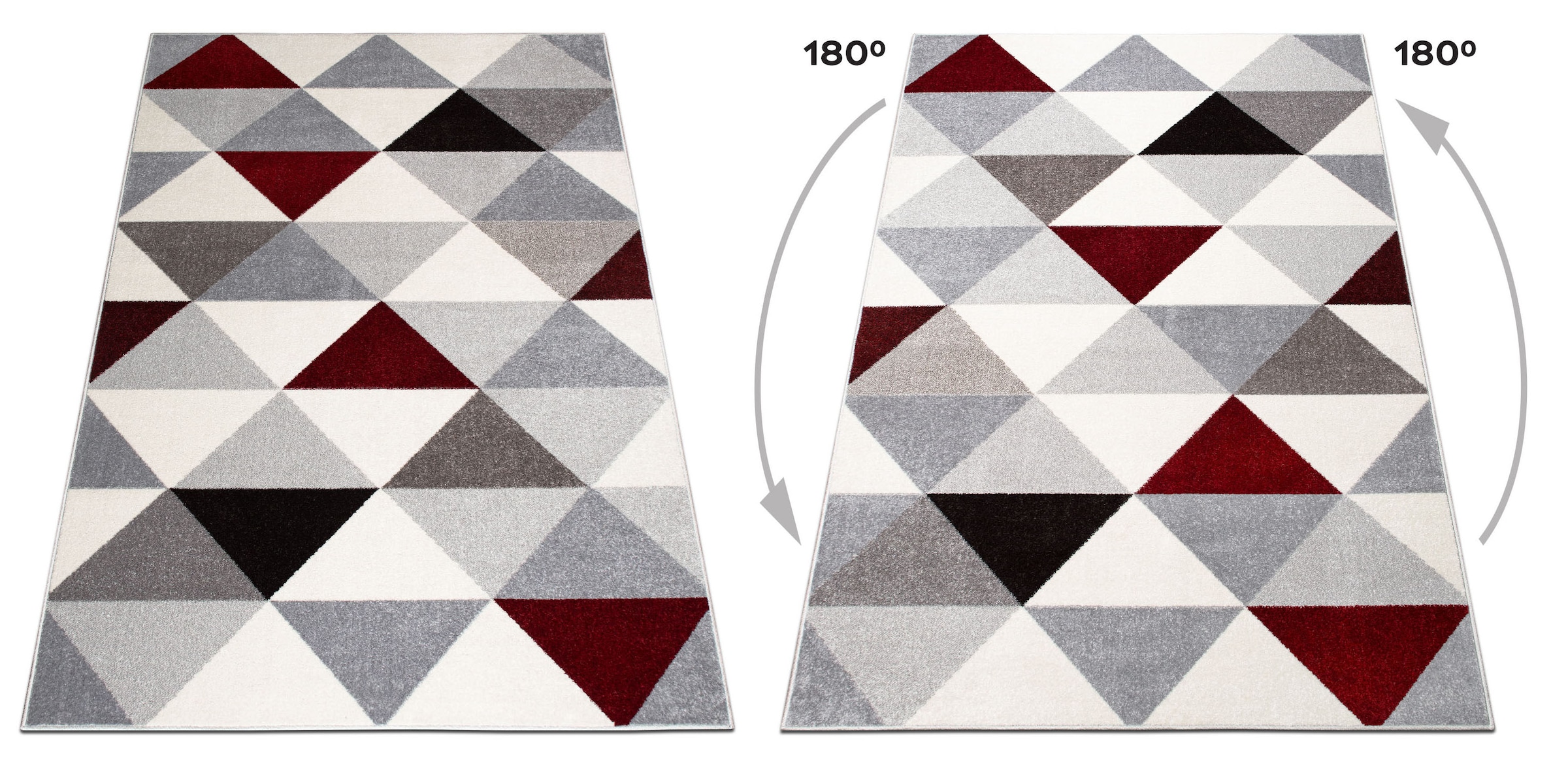 my home Teppich »Berlad Geo«, rechteckig, 9 mm Höhe, mit besonders weichem Flor, Kurzflor, modernes geometrisches Design