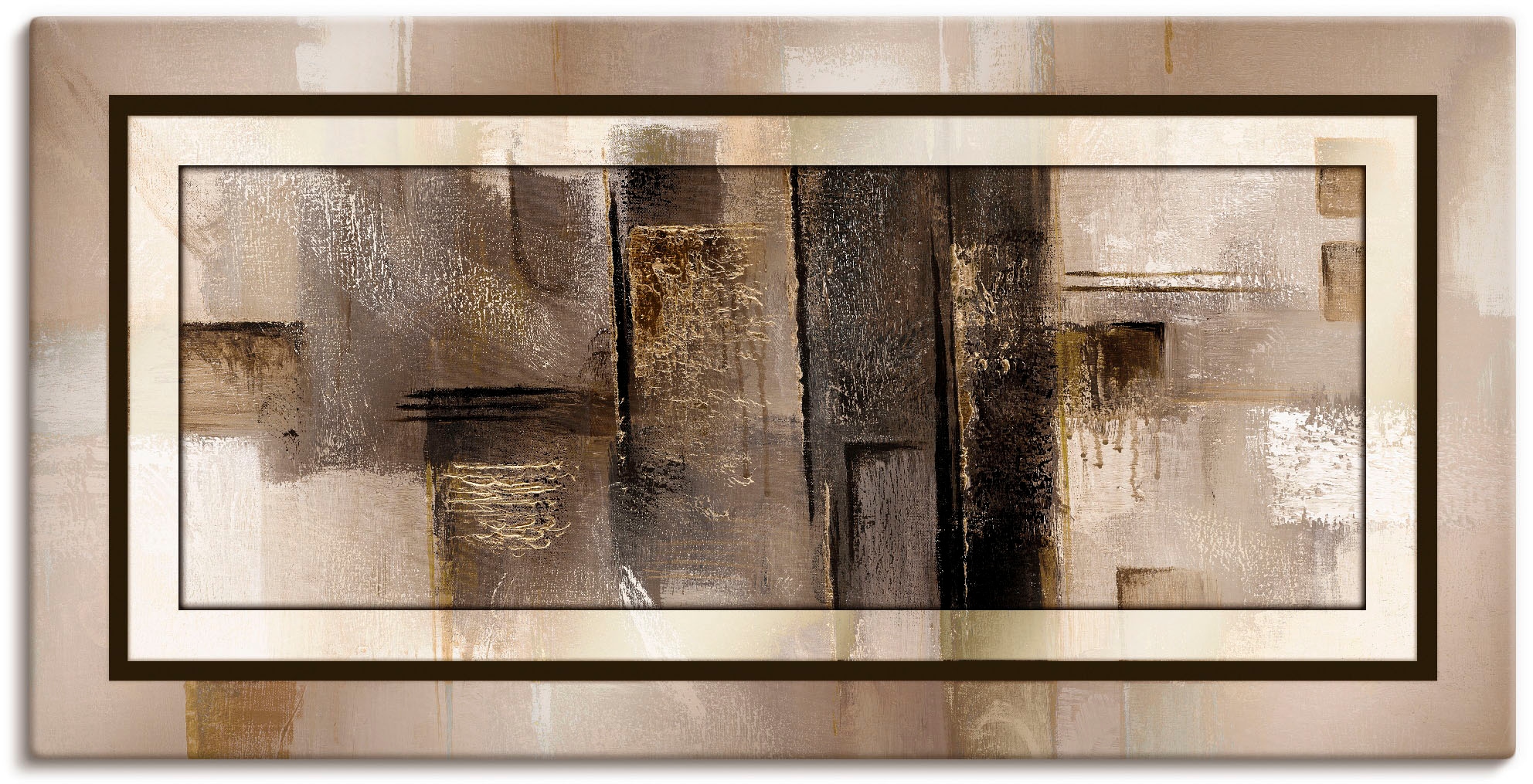 Artland Wandbild »Quadrate - abstrakt Muster, als versch. Größen Poster auf 1«, oder (1 kaufen Rechnung Wandaufkleber Leinwandbild, Alubild, St.), in