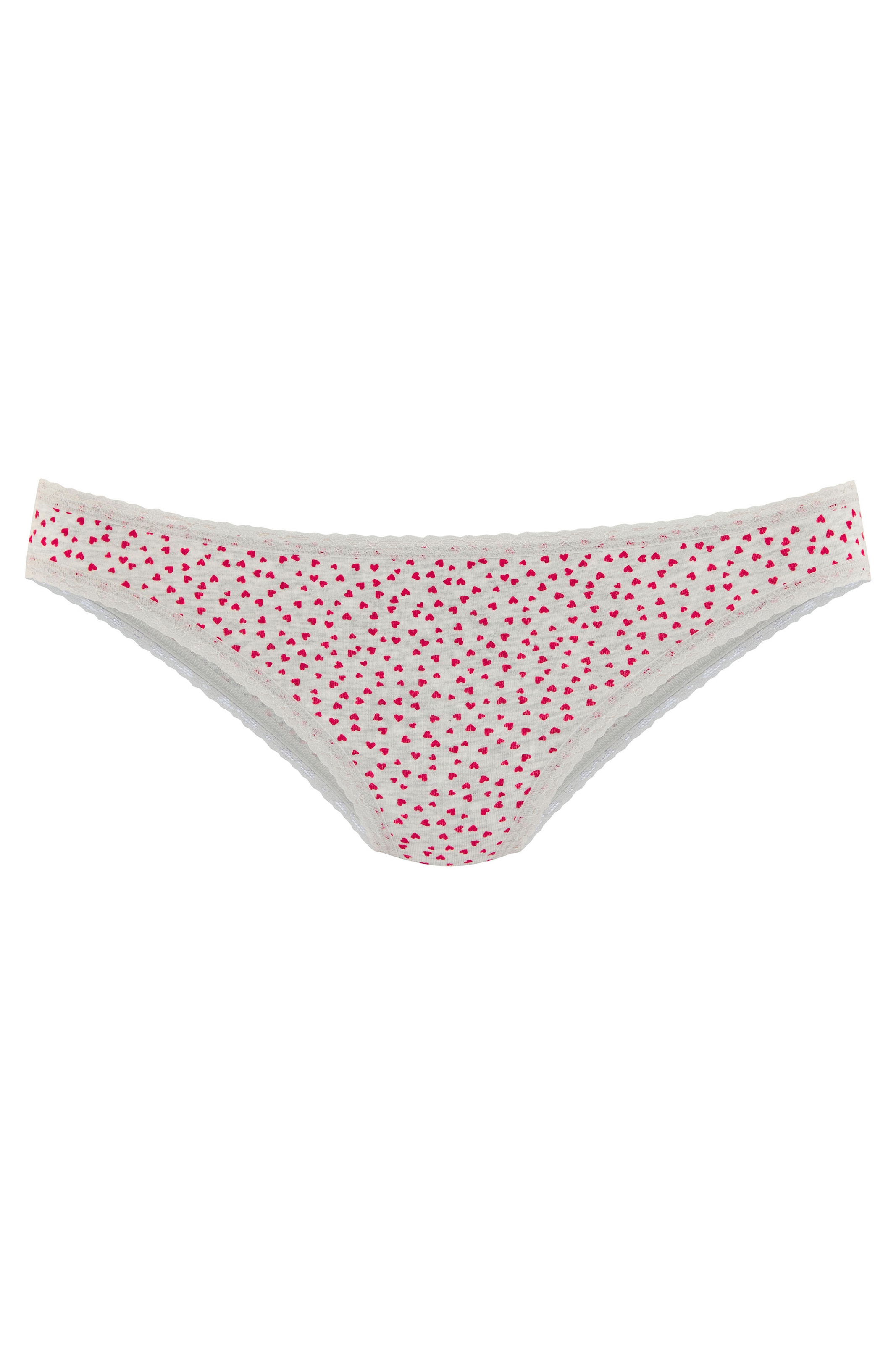 LASCANA Brasilslip, (5er-Pack), mit süßen Herzchen-Prints und aus elastischer Baumwoll-Qualität
