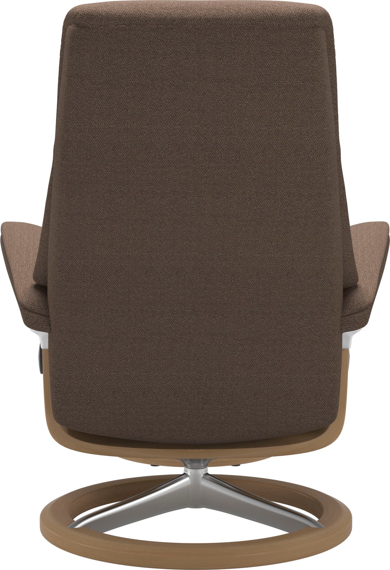 Stressless® Relaxsessel »View«, (Set, Relaxsessel mit Hocker), mit Signature Base, Größe M,Gestell Eiche