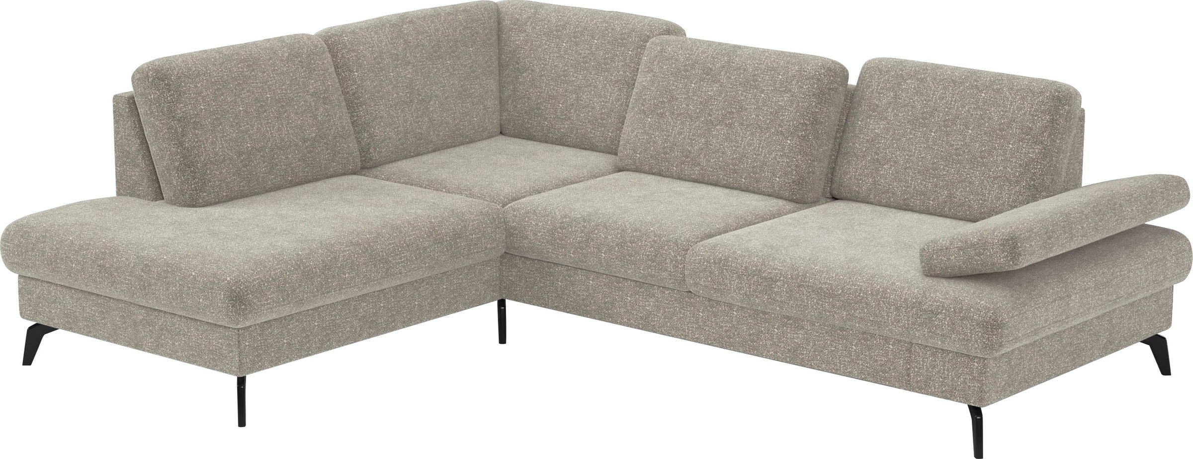 sit&more Ecksofa »Morris L-Form, inkl. Sitztiefenverstellung«, wahlweise mit Armteilverstellung, Bettfunktion & Bettkasten