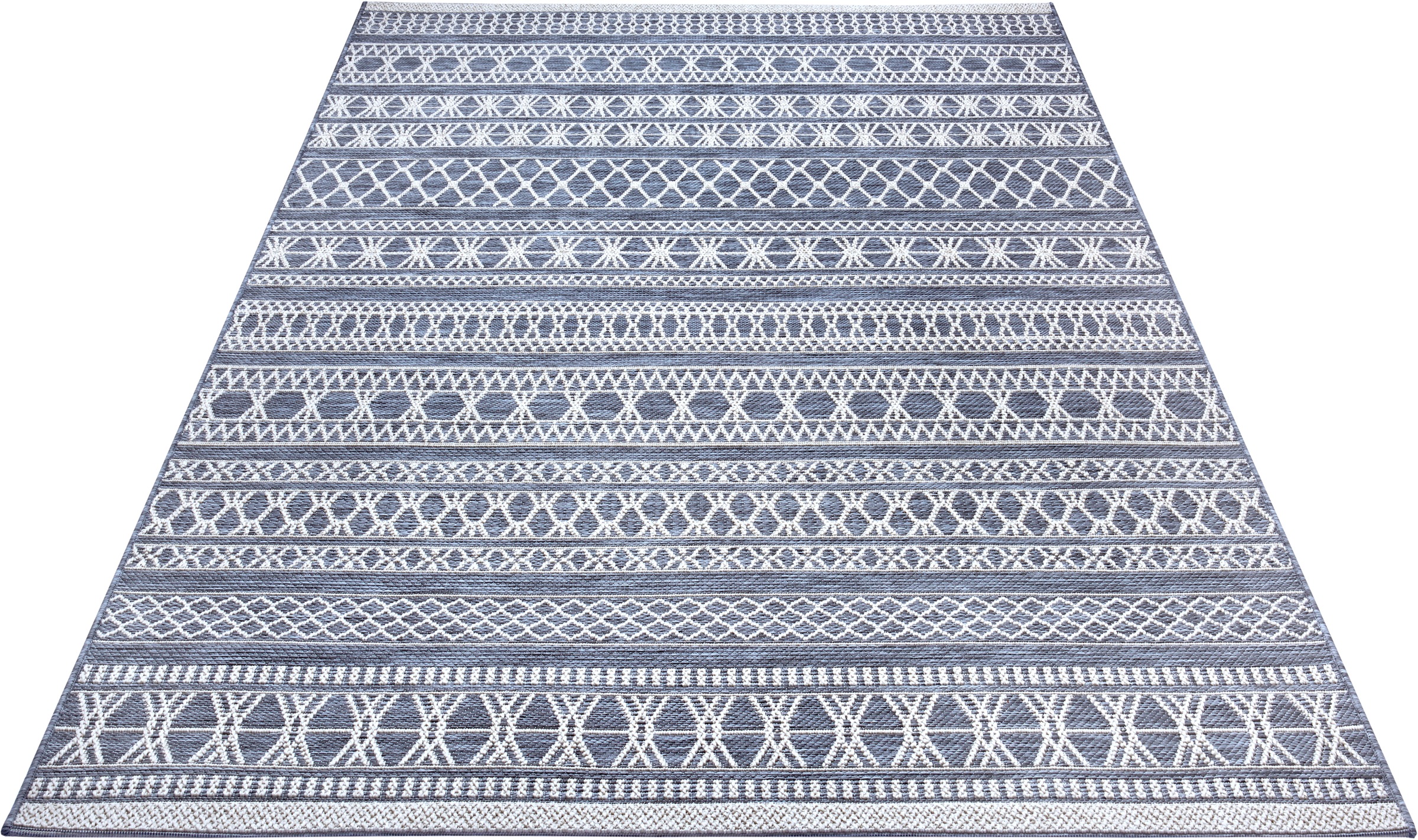 freundin Home Collection Designteppich »Khawa«, rechteckig, 4 mm Höhe, Flachgewebe Makramee Optik, Robust, Pflegeleicht