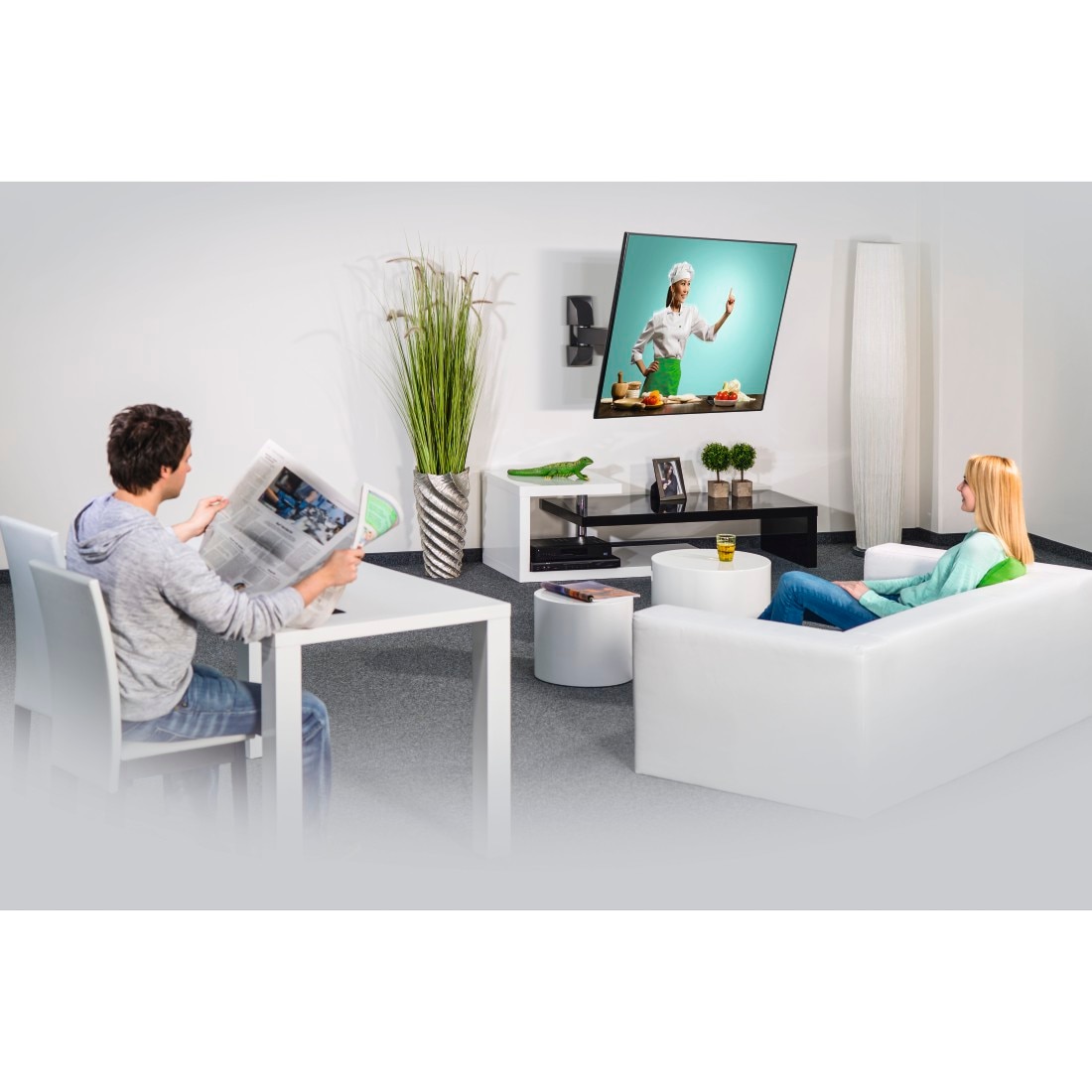 Hama TV-Wandhalterung »Wandhalterung (neigbar, schwenkbar, 32"- 65", VESA 400x400)«, bis 165 cm Zoll, bis 20 kg