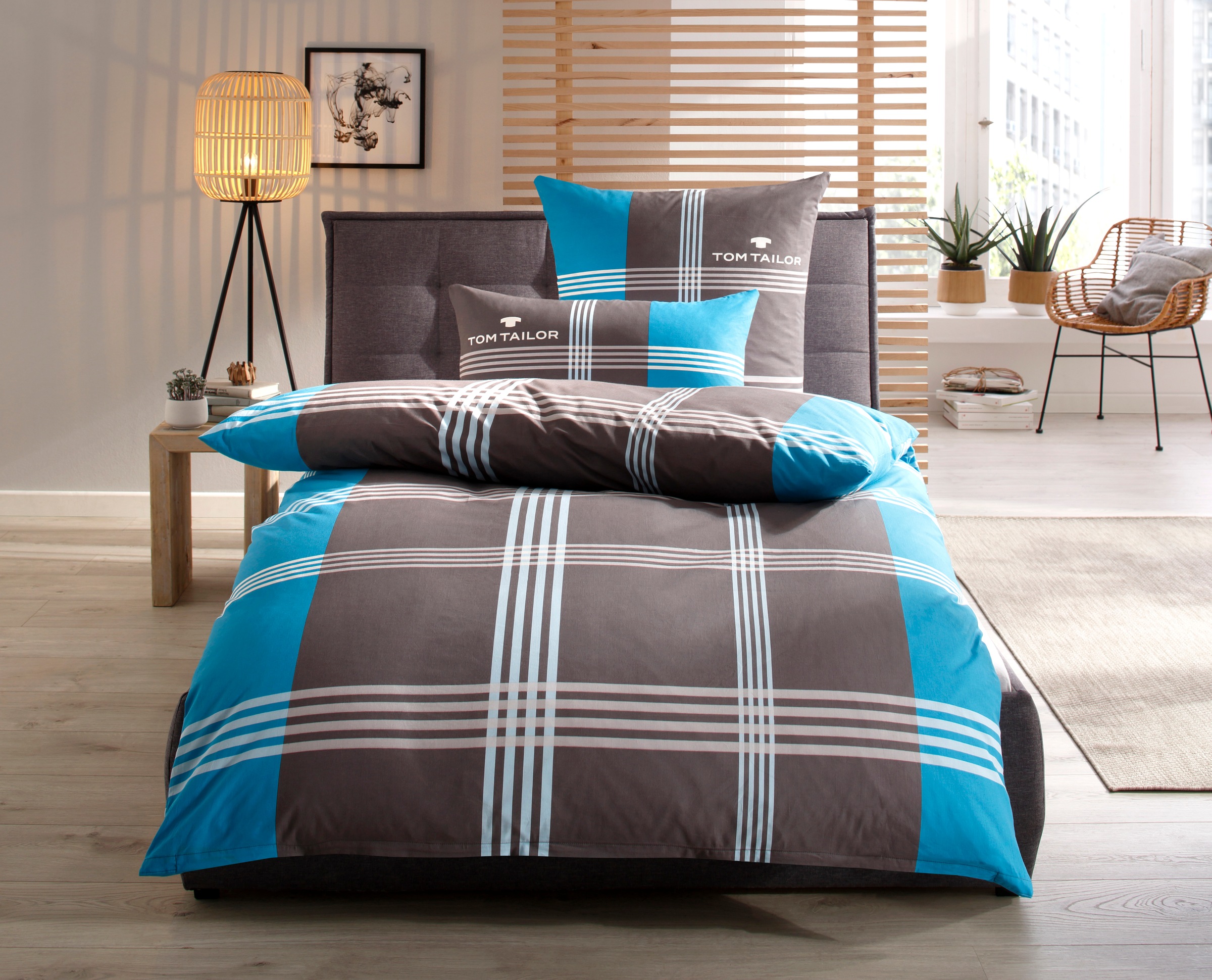 TOM TAILOR HOME Bettwäsche »Ole in Gr. 135x200 oder 155x220 cm«, karierte B günstig online kaufen