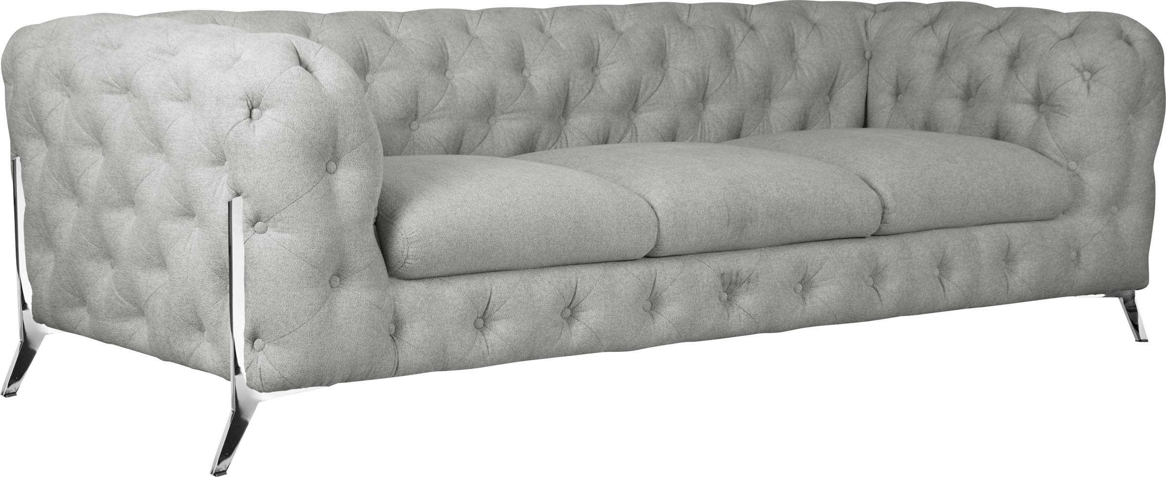 Leonique Chesterfield-Sofa »Amaury«, aufwändige Knopfheftung, moderne Chesterfield Optik, Fußfarbe wählbar
