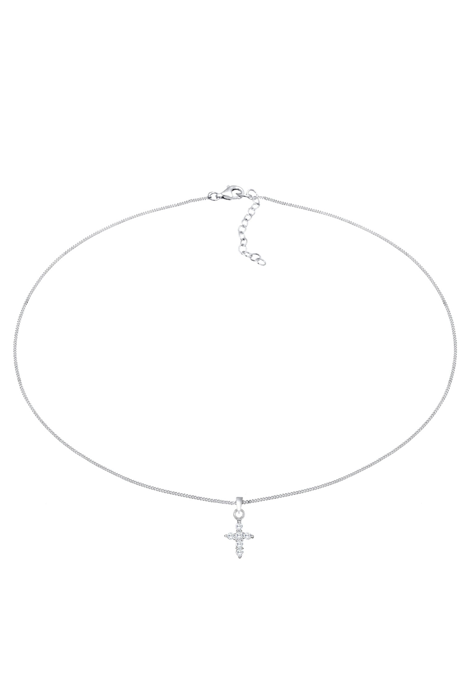 Elli Collier bestellen Religion »Choker 925 Kreuz online Silber« Zirkonia