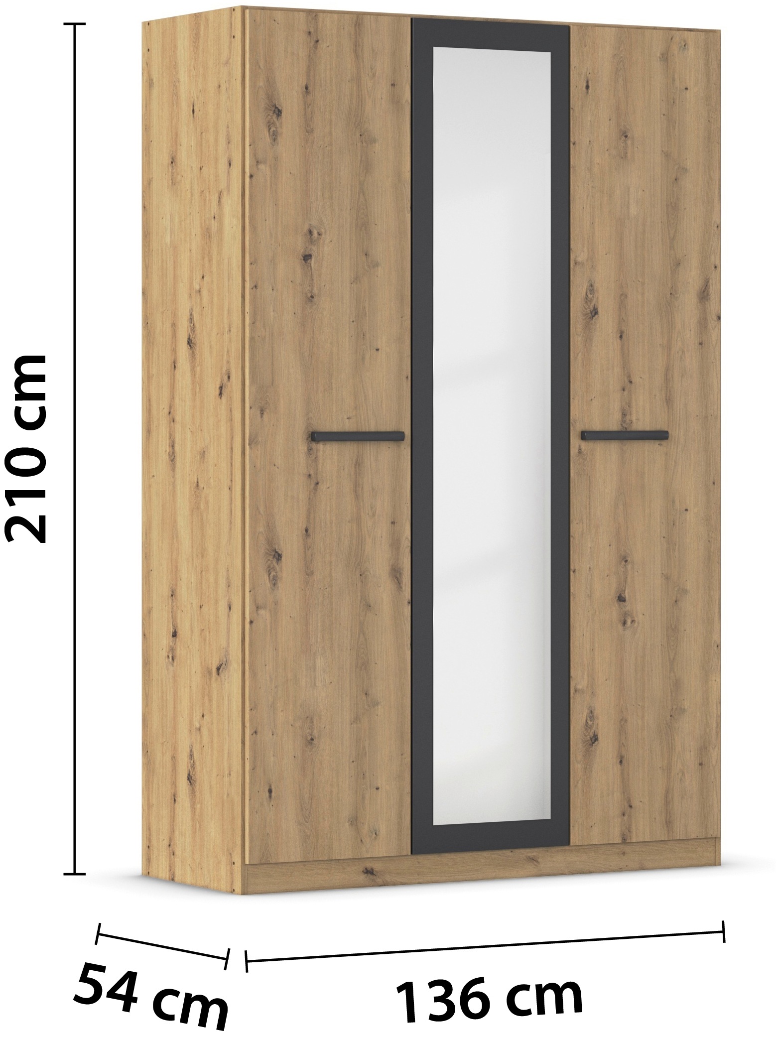 rauch Drehtürenschrank »Kleiderschrank Schrank Garderobe Garderobenschrank Stauraumwunder MODI«, optional mit Spiegel MADE IN GERMANY