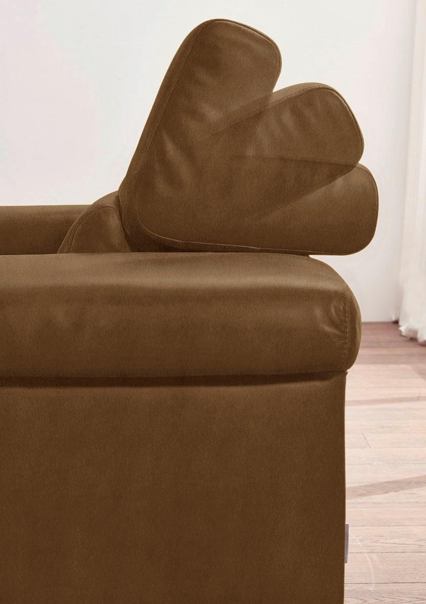 W.SCHILLIG 2-Sitzer »finn«, German Design Award 2016, Fußgestell Nussbaum natur, Breite 210 cm