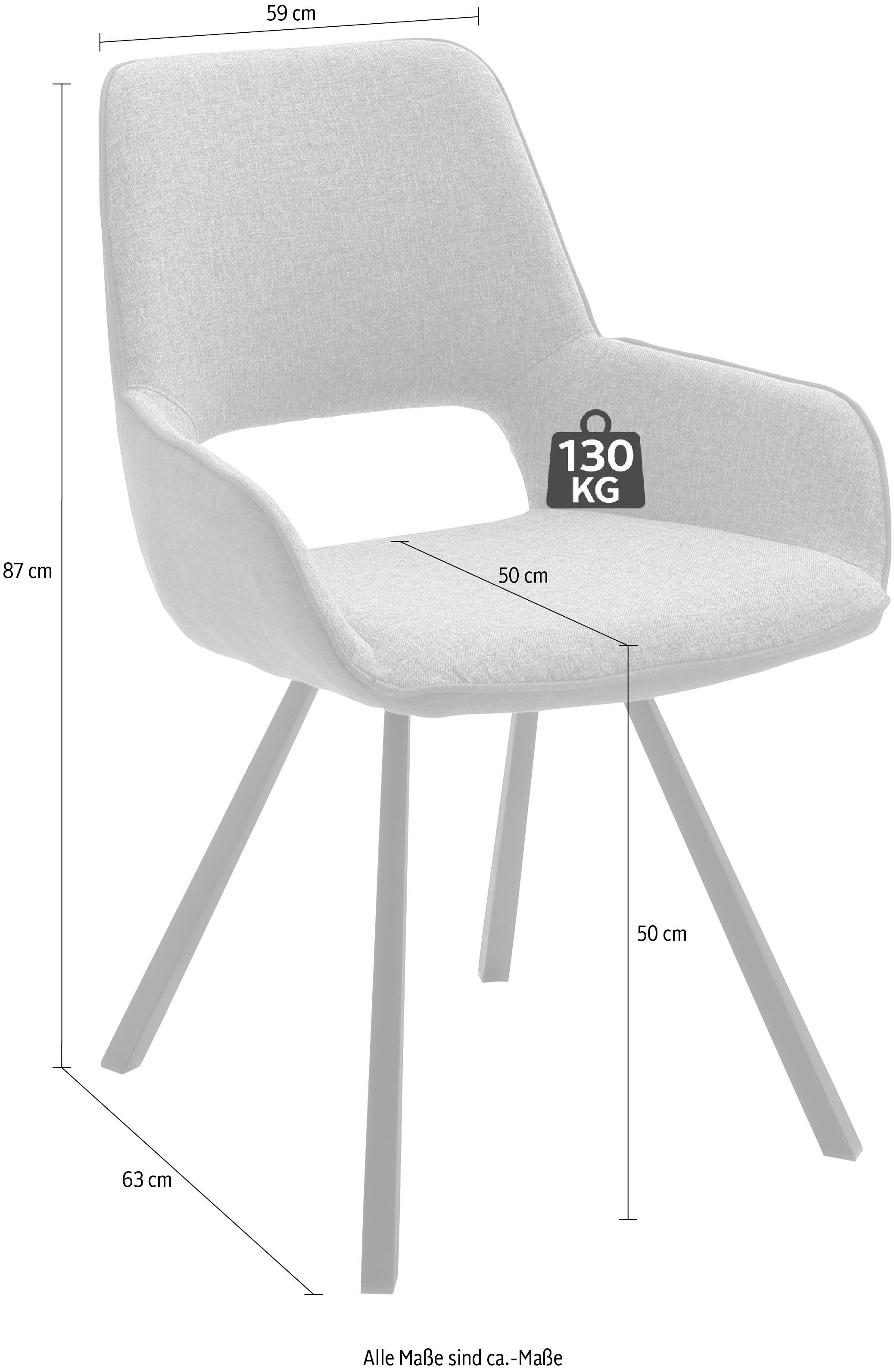 MCA furniture 4-Fußstuhl »Parana«, (Set), 2 St., Stuhl belastbar bis 120 Kg