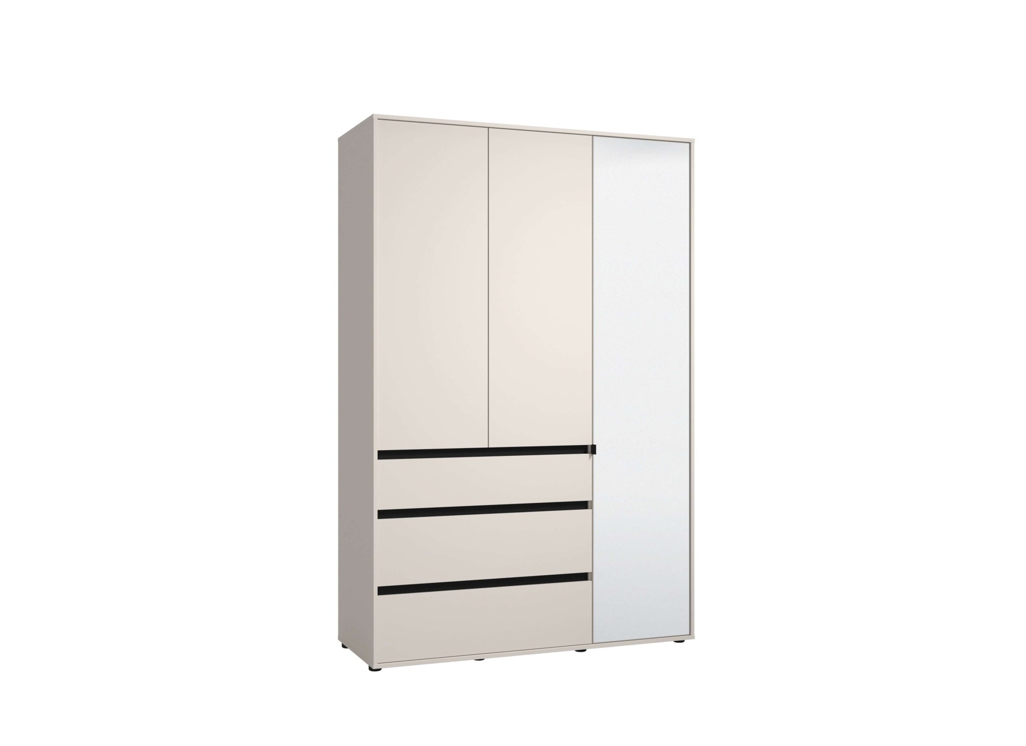 INOSIGN Kleiderschrank »Corbett, grifflose Optik, FSC-zertifziert, Made in Europe«, (138 oder 182,5cm breit, 211cm hoch und 54,5cm tief), mit Spiegel, 3 Schubladen und Innenausstattung