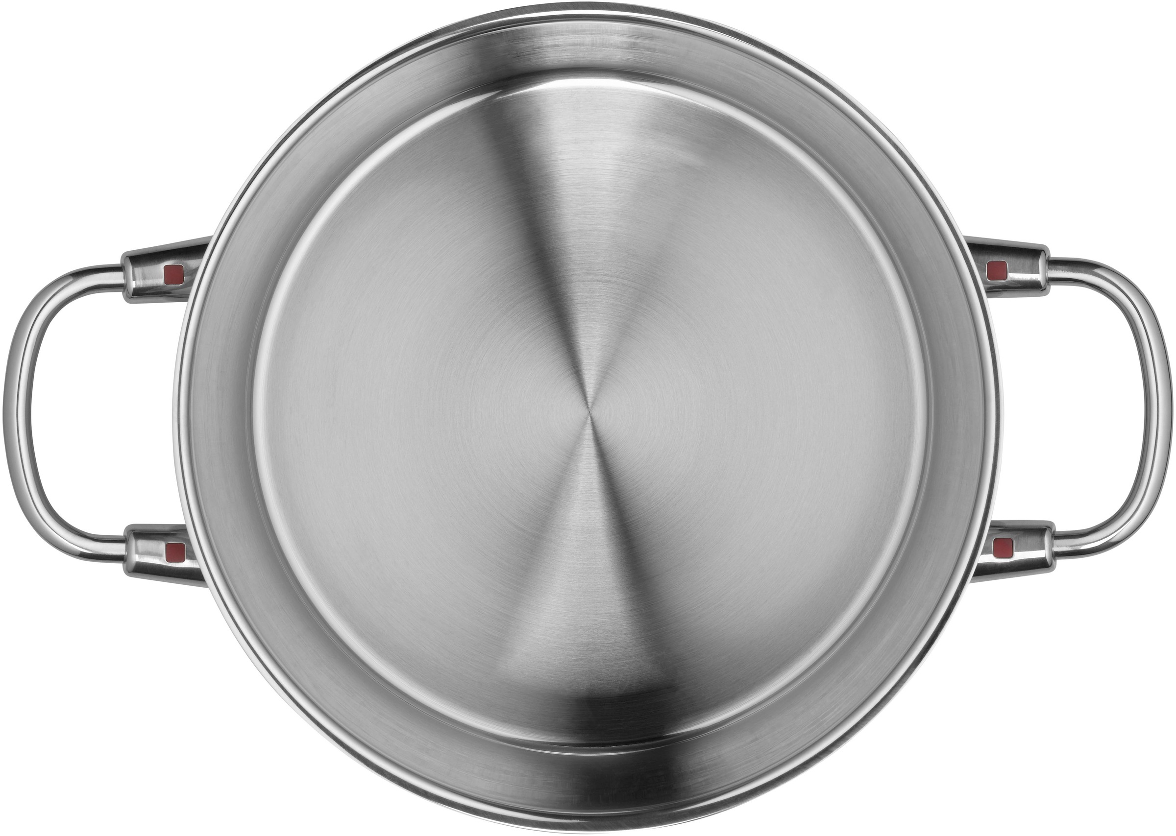 WMF Fleischtopf »Quality One«, Cromargan® Edelstahl Rostfrei 18/10, (2 tlg.), Cool+ Technologie für wärmereduzierte Griffe, breiter Schüttrand