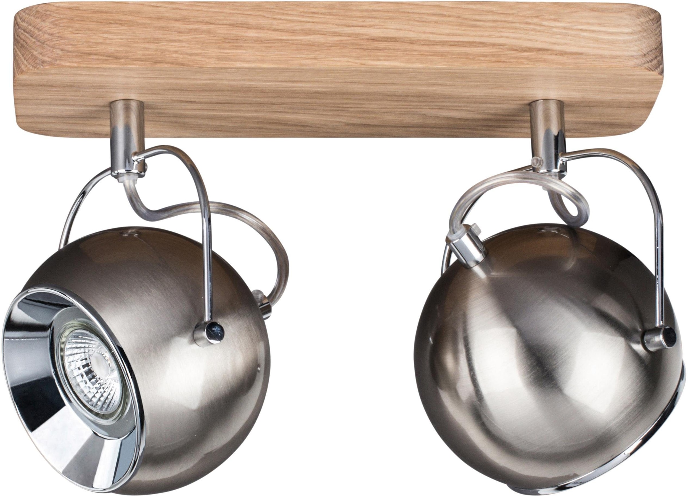 SPOT Light Deckenleuchte »BALL WOOD«, 2 flammig, Leuchtmittel GU10   LED we günstig online kaufen