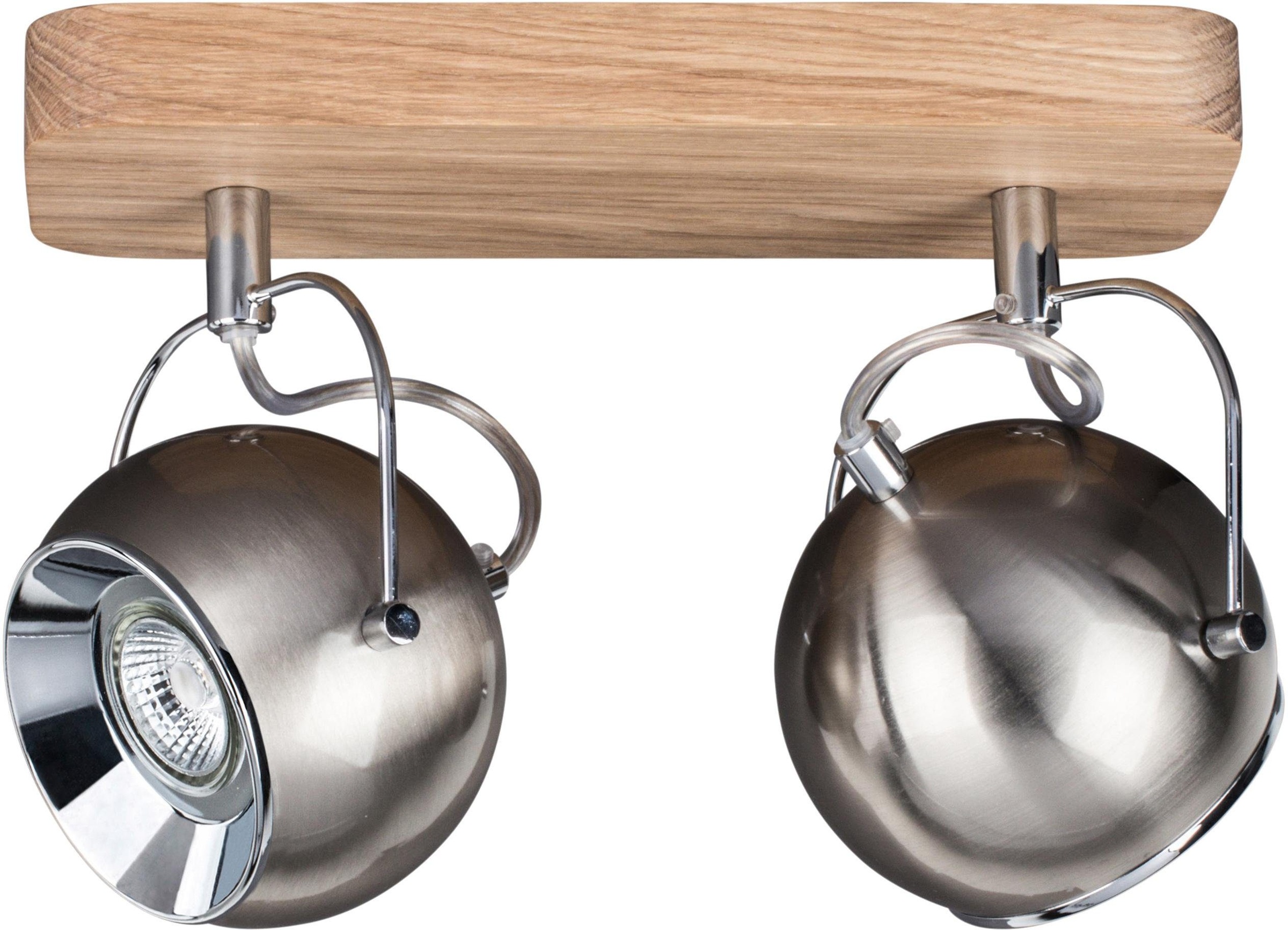 SPOT Light Deckenleuchte »BALL WOOD«, 2 flammig, Leuchtmittel GU10   LED we günstig online kaufen