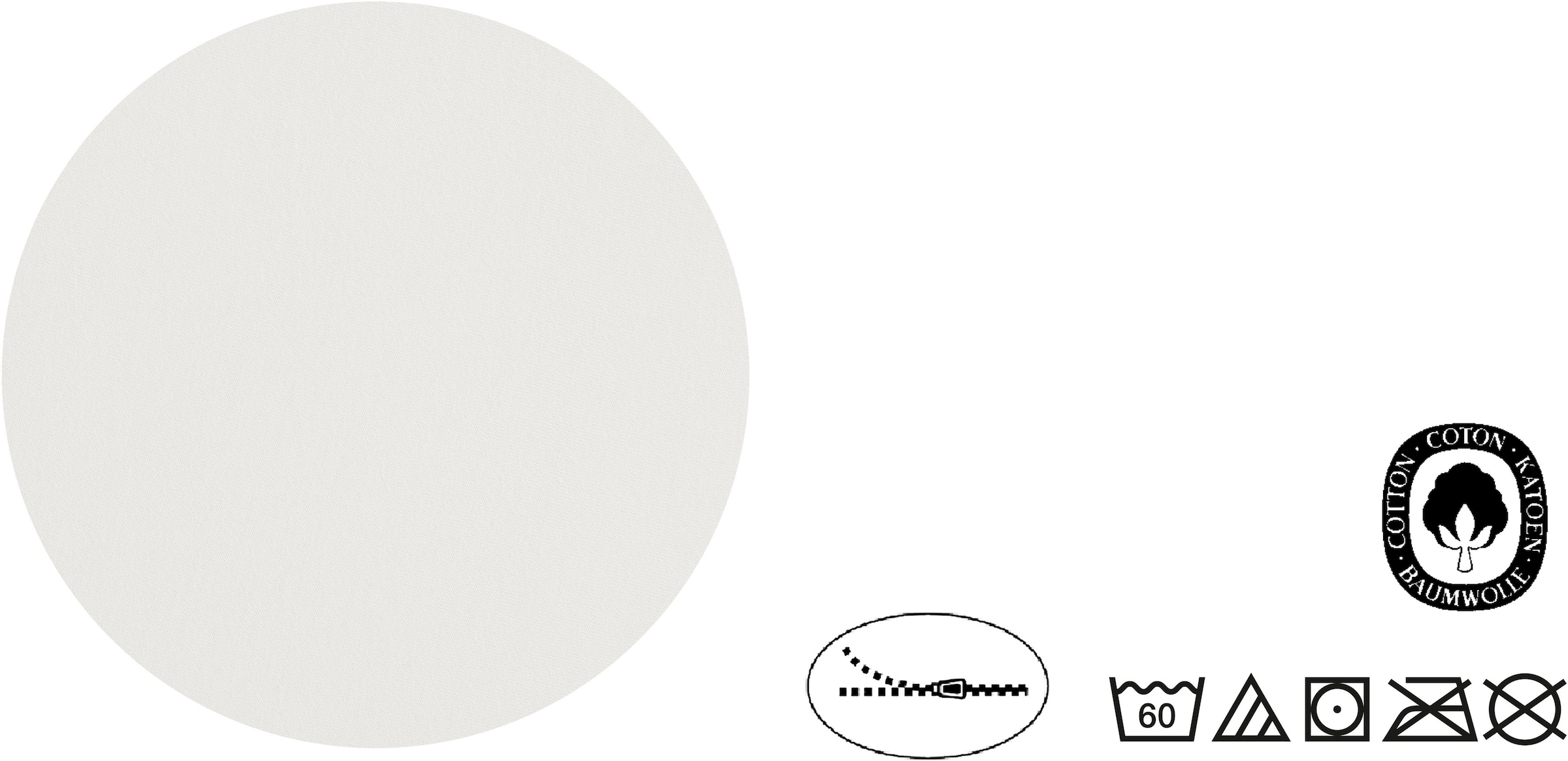 Biberna Kissenbezug »Michi Feinjersey mit Reißverschluss« verschiedene Größen, Feinjersey Kissenhülle aus 100% Baumwolle