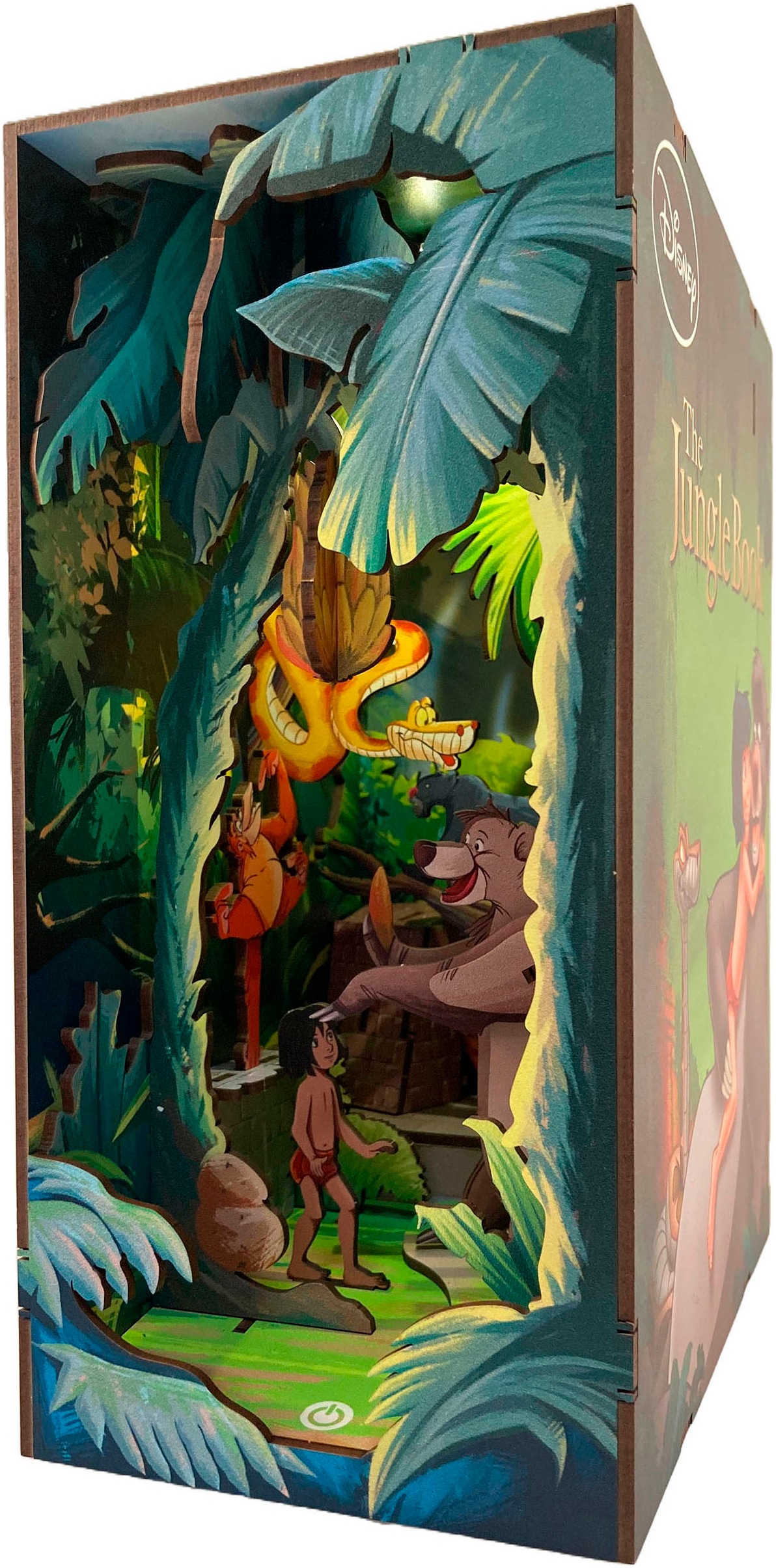 Revell® 3D-Puzzle »Book Nook, Tiny Adventures Disney Das Dschungelbuch«, Buchstütze; mit LED-Beleuchtung