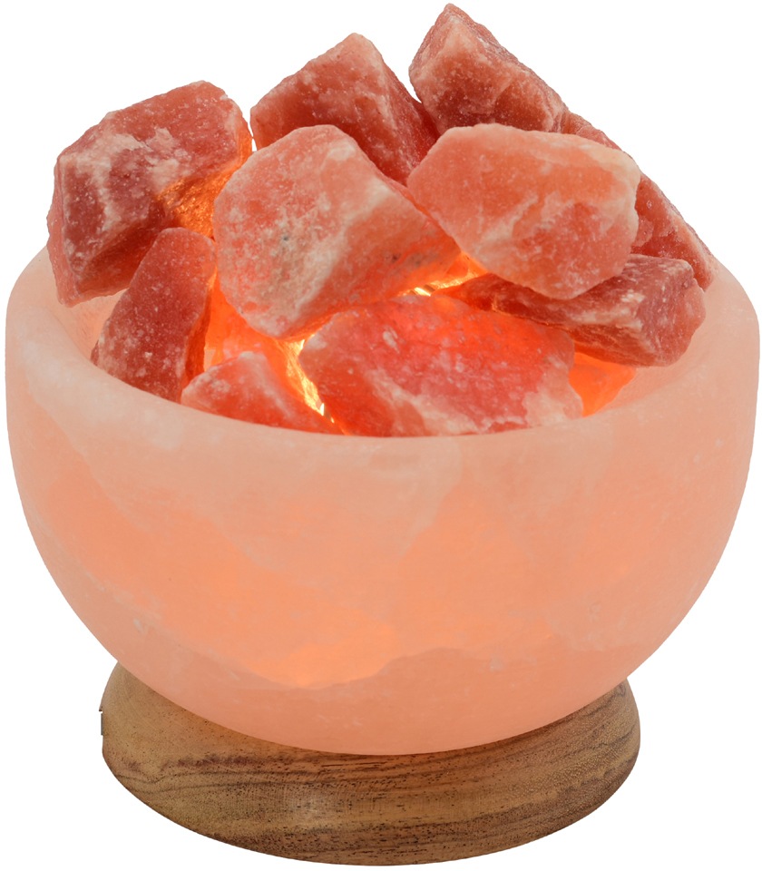 HIMALAYA SALT DREAMS Salzkristall-Tischlampe »Salzkristallschale«, Leuchtmi günstig online kaufen