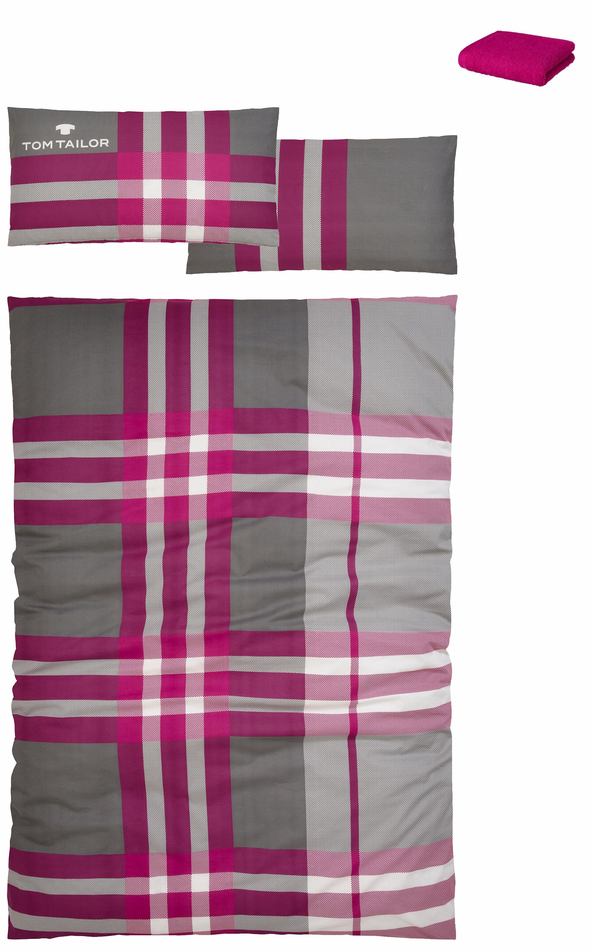 TOM TAILOR HOME Bettwäsche »Nick in Gr. 135x200 oder 155x220 cm«, mit Grati günstig online kaufen