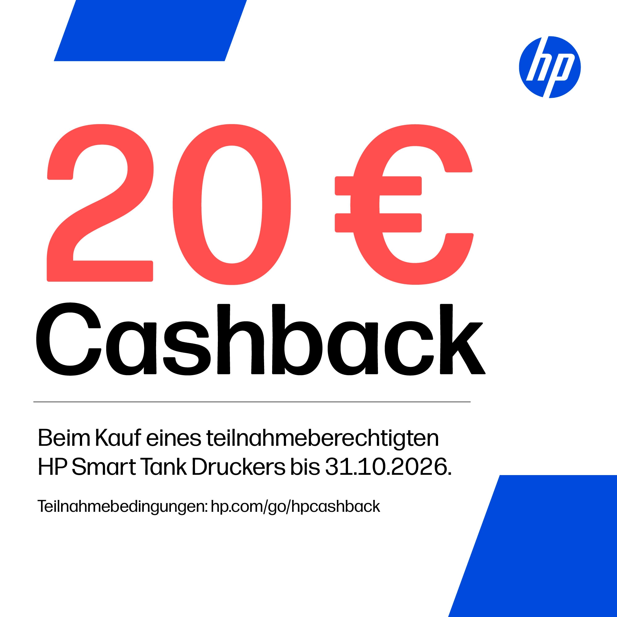 HP Multifunktionsdrucker »Smart Tank 5105 All-in-One-Drucker« Bis zu 20€ Cashback sichern! Nur bis zum 31.10.2026