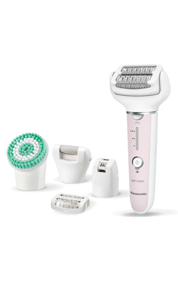 Panasonic Epilierer »ES-EY80-P503«, 5 St. Aufsätze, 5-in-1 Nass-/Trocken-Epilierer