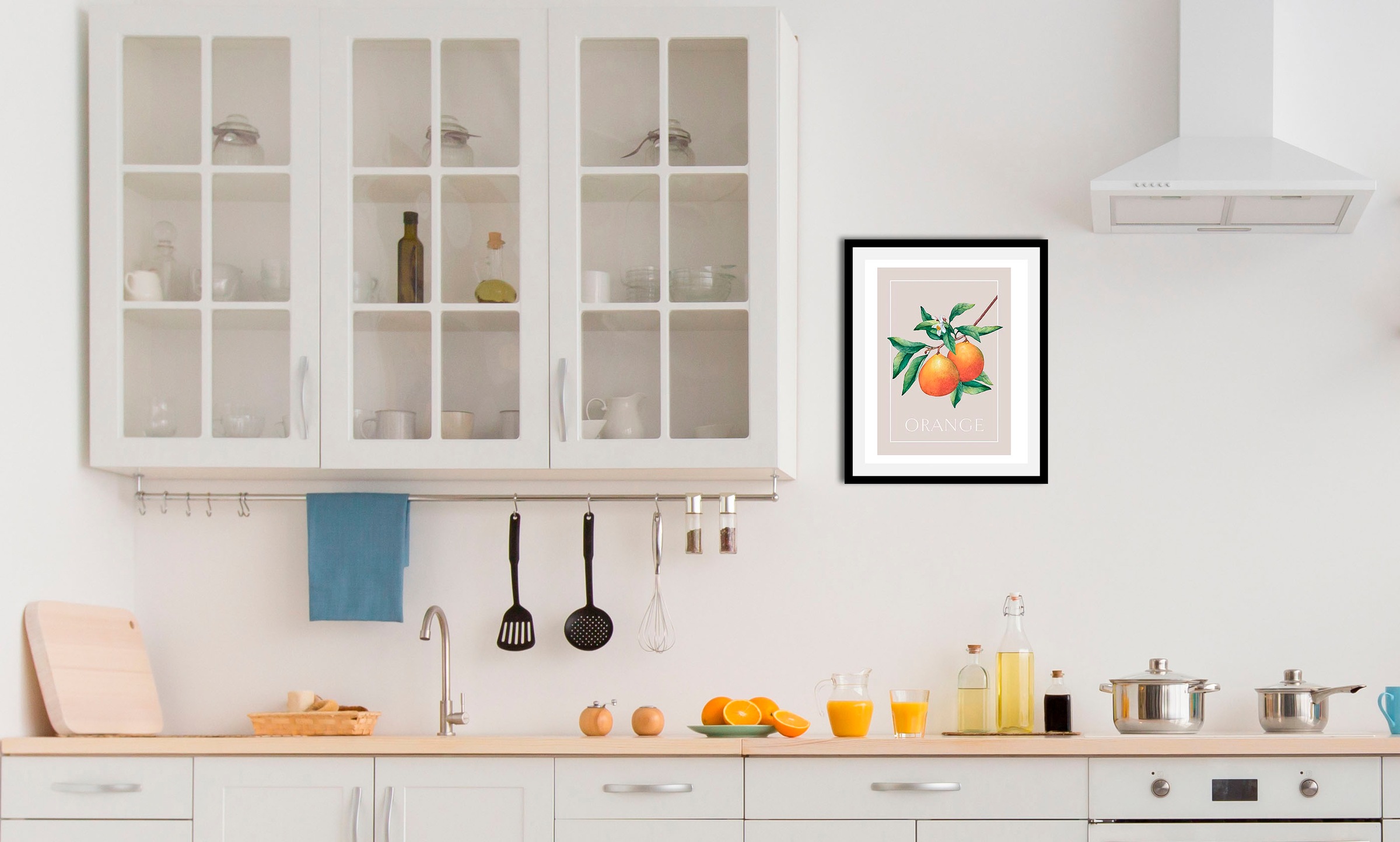 queence Bild »Orangenblüte«, Obst-Obst Bilder-Schriftzug-Kunst-Pflanzen-Pfl günstig online kaufen