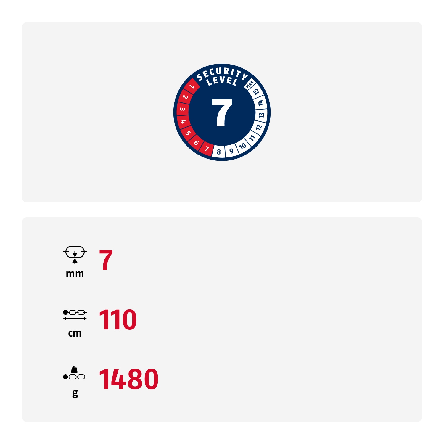 ABUS Kettenschloss »Tresor 6807C«