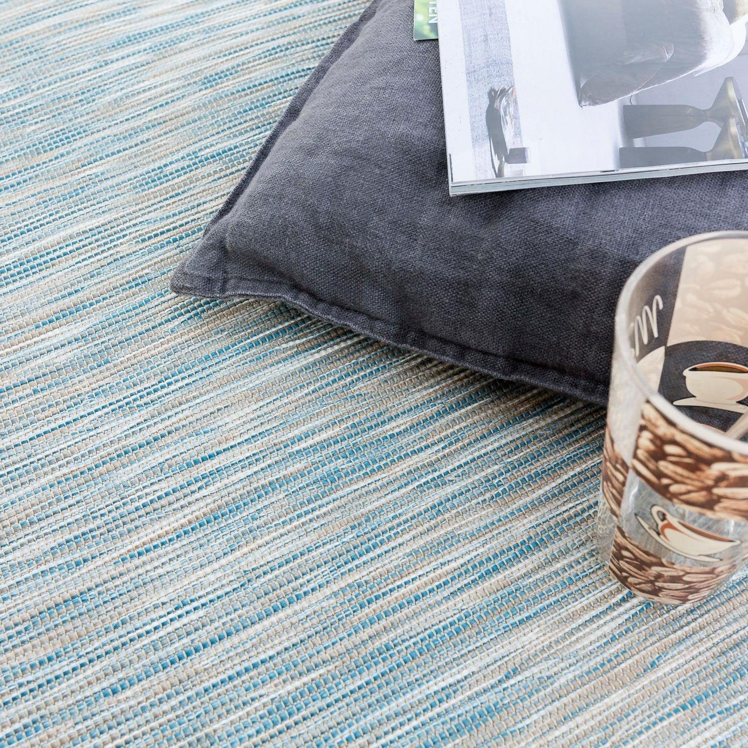 Paco Home Teppich »Sunset 620«, meliert, Flachgewebe, rechteckig, geeignet, Outdoor und Wohnzimmer und schnell bestellen bequem In