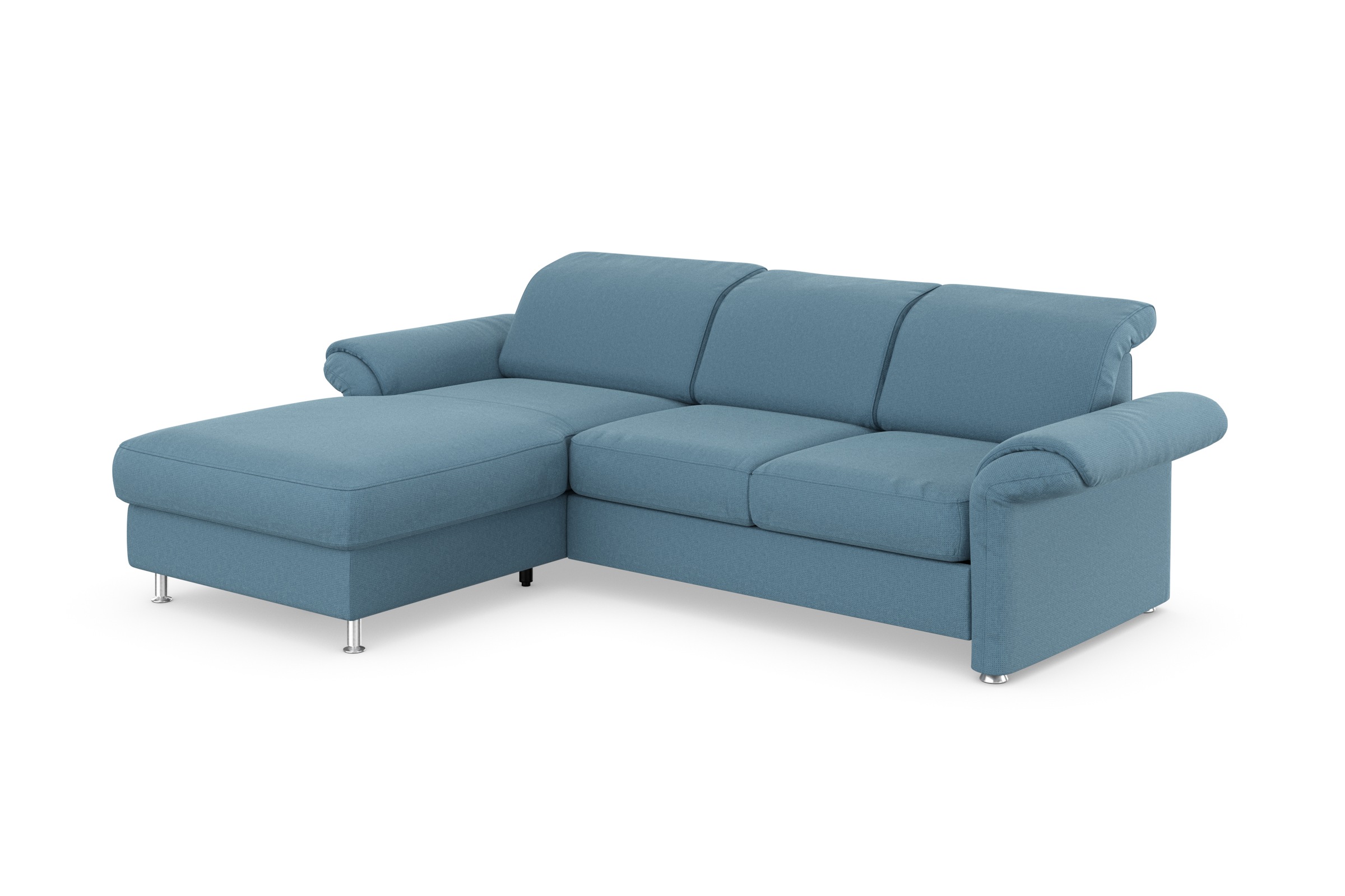 sit&more Ecksofa »Apulia L-Form«, wahlweise Bettfunktion, Bettkasten und Kopf- und Armteilverstellung