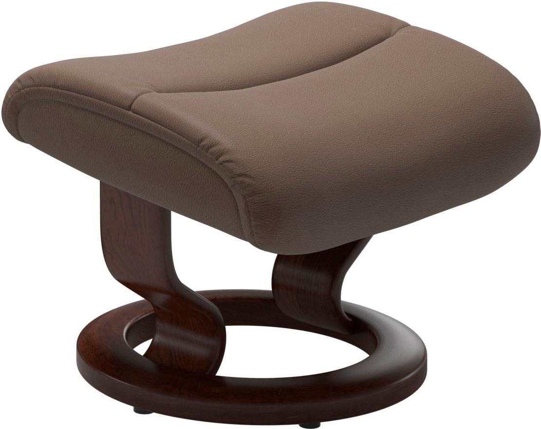 Stressless® Relaxsessel »View«, (Set, Relaxsessel mit Hocker), mit Classic Base, Größe M,Gestell Braun