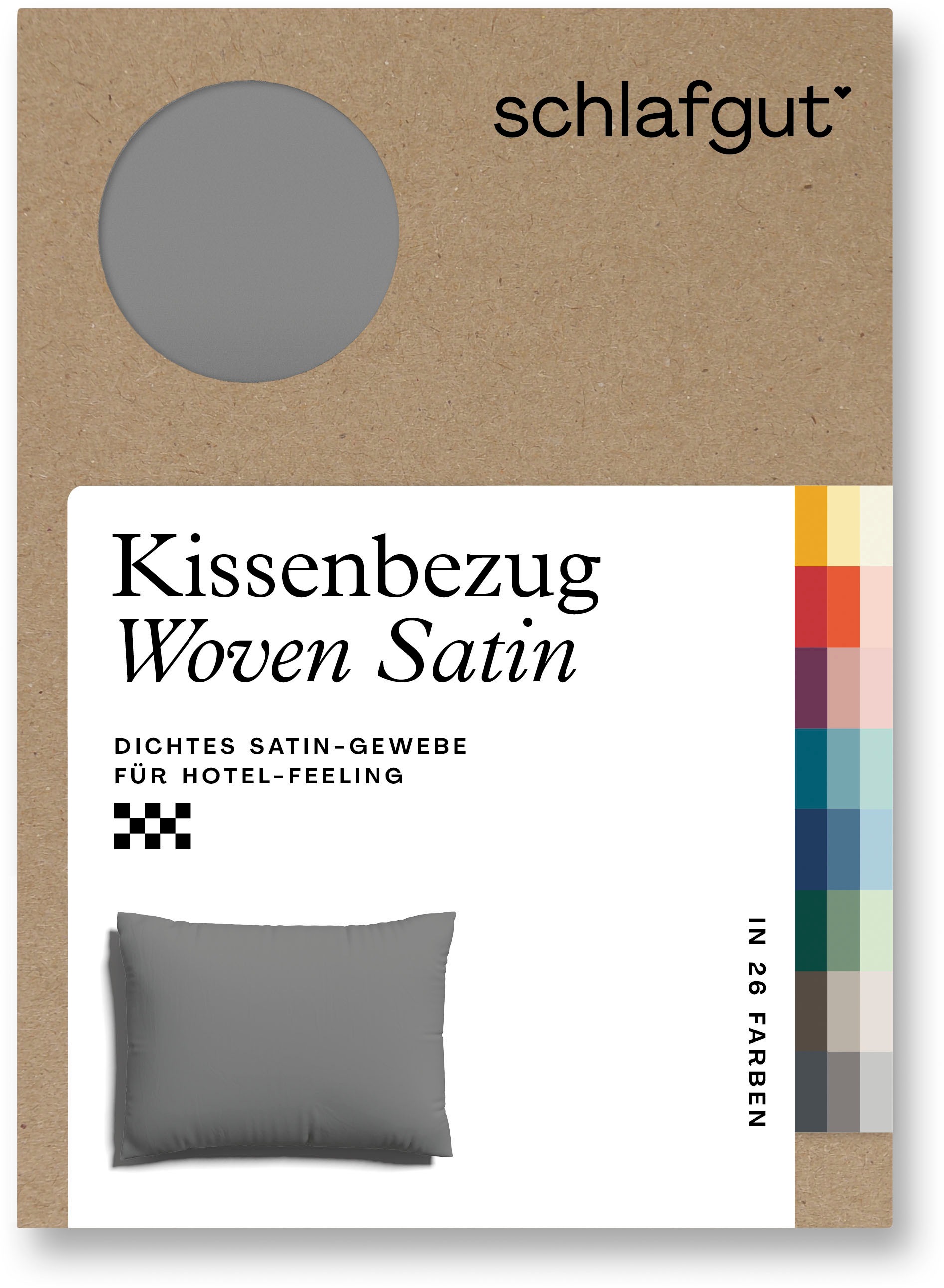 Schlafgut Kissenbezug »Woven Satin aus Mako-Baumwolle, langlebig, pflegelei günstig online kaufen