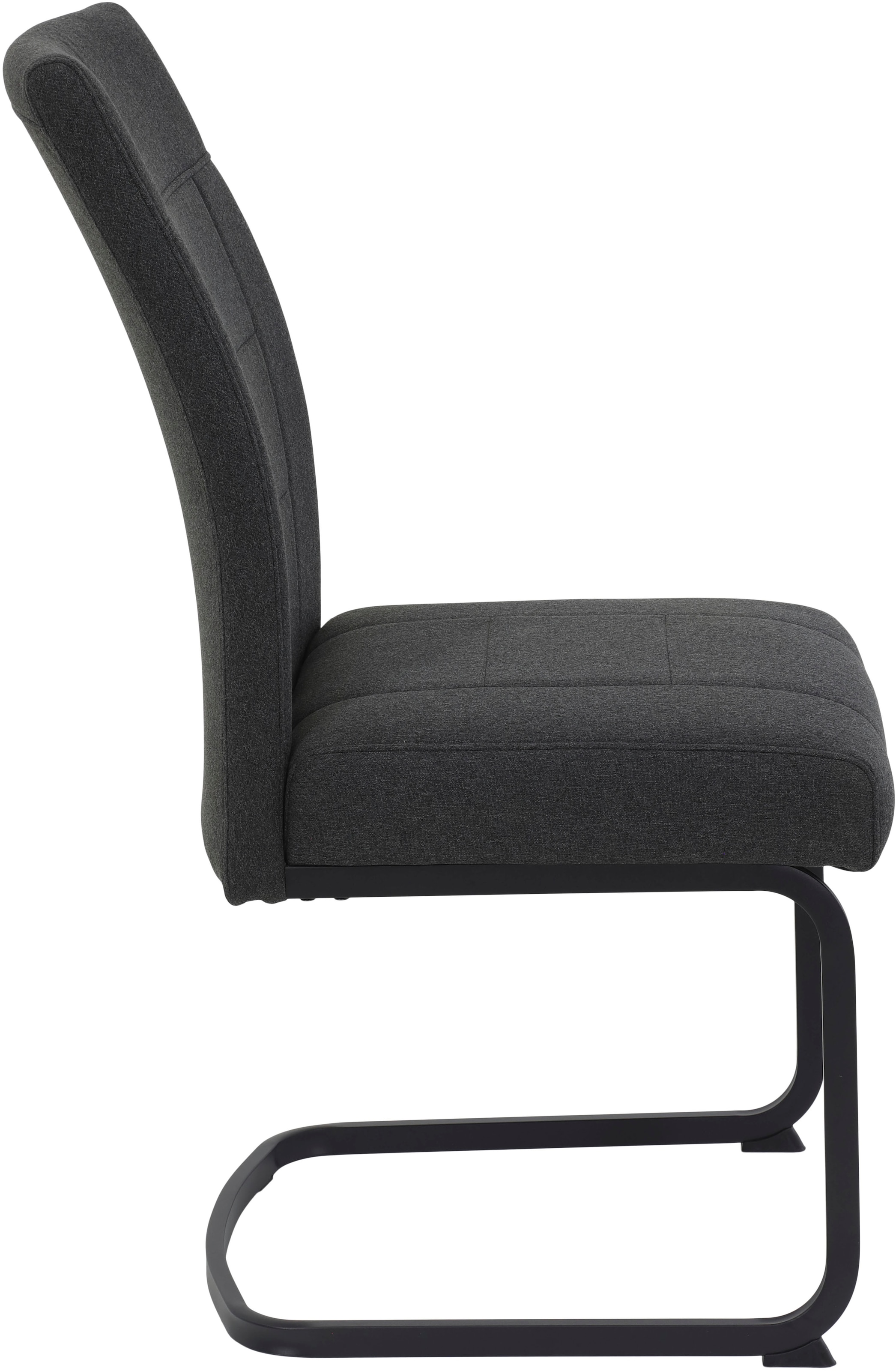 HELA Freischwinger »BRINDISI, Esszimmerstuhl«, (Set), 2 St., Webstoff-Flachgewebe, XL-Sitz,Federkorb,140kg belastbar,Zertifizierter "Waterfree" Stoff