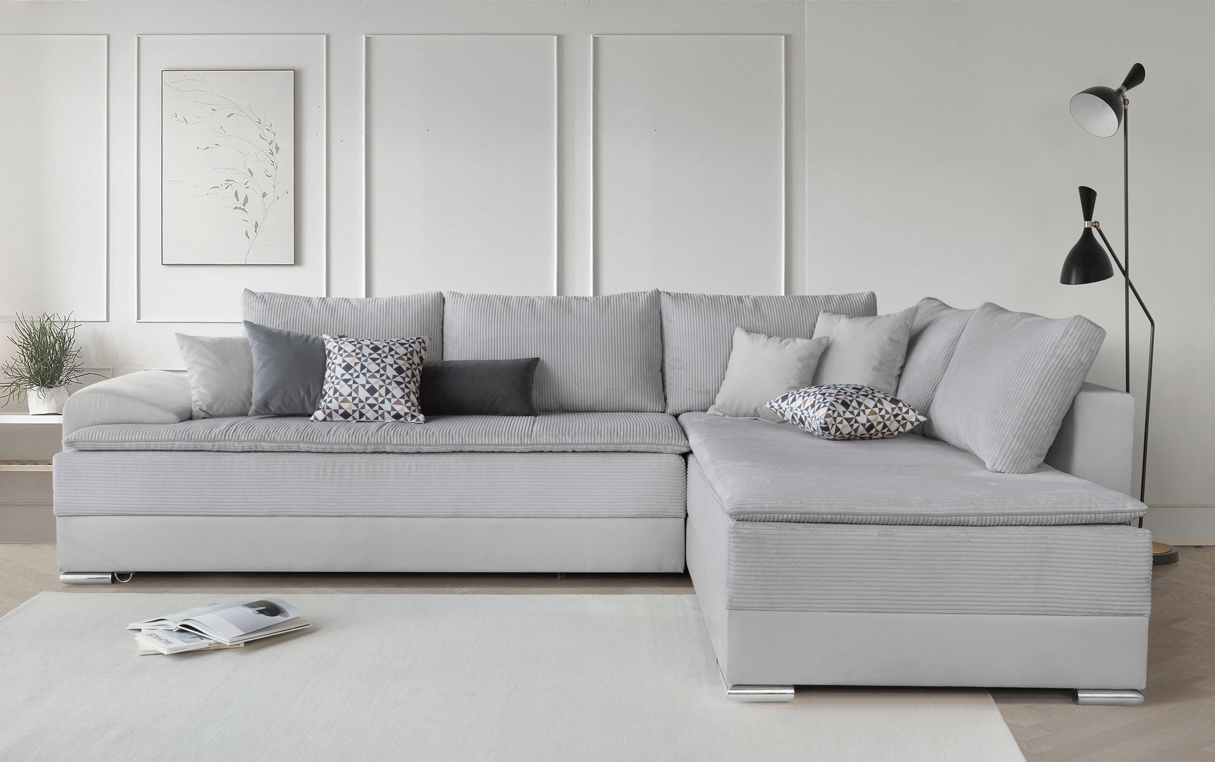 INOSIGN Ecksofa »Boxspringbett Night & Day L-Form mit Dauer-Schlaffunktion günstig online kaufen