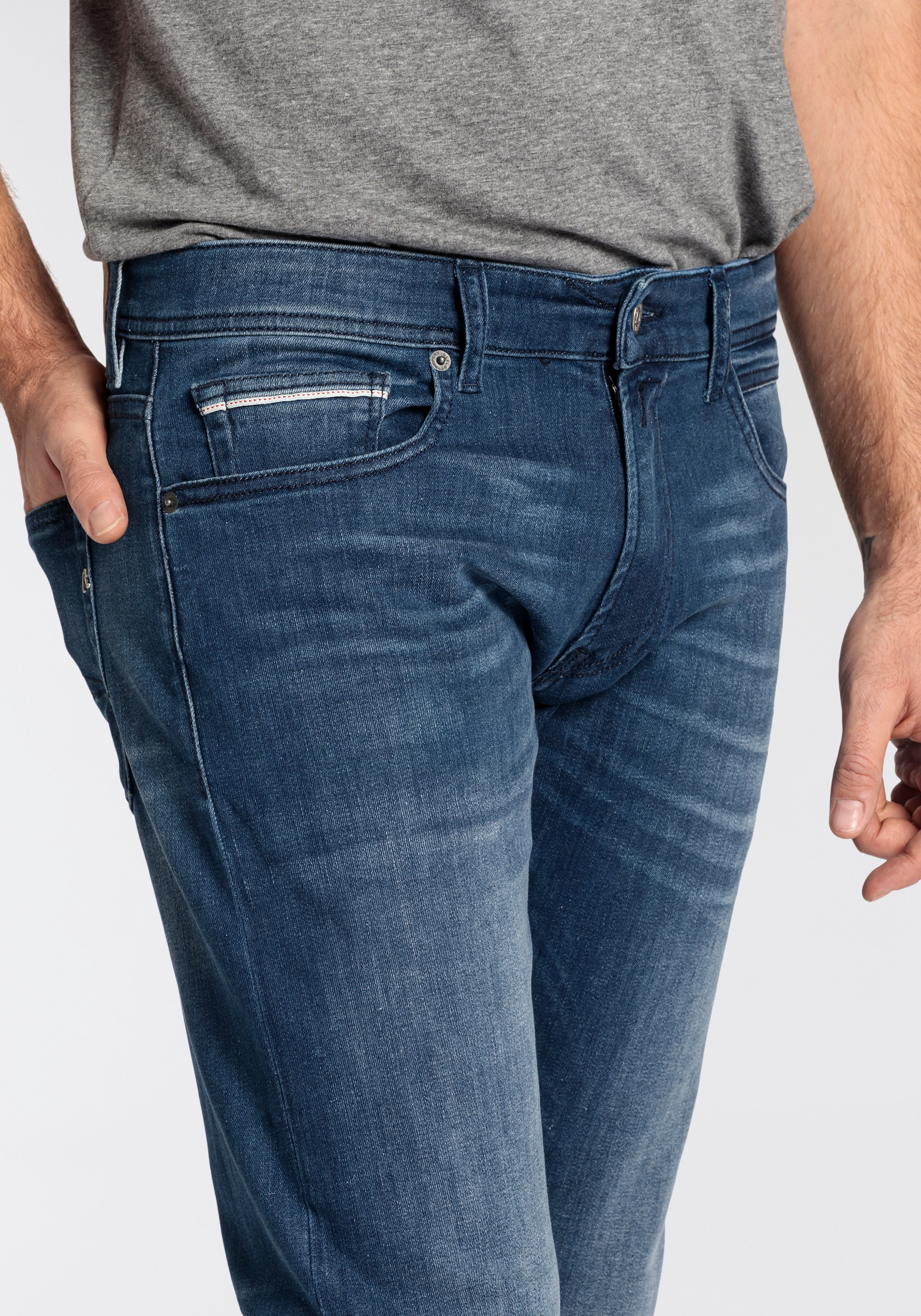 Replay Straight-Jeans »GROVER«, in vielen verschiedenen Waschungen, mit Stretch