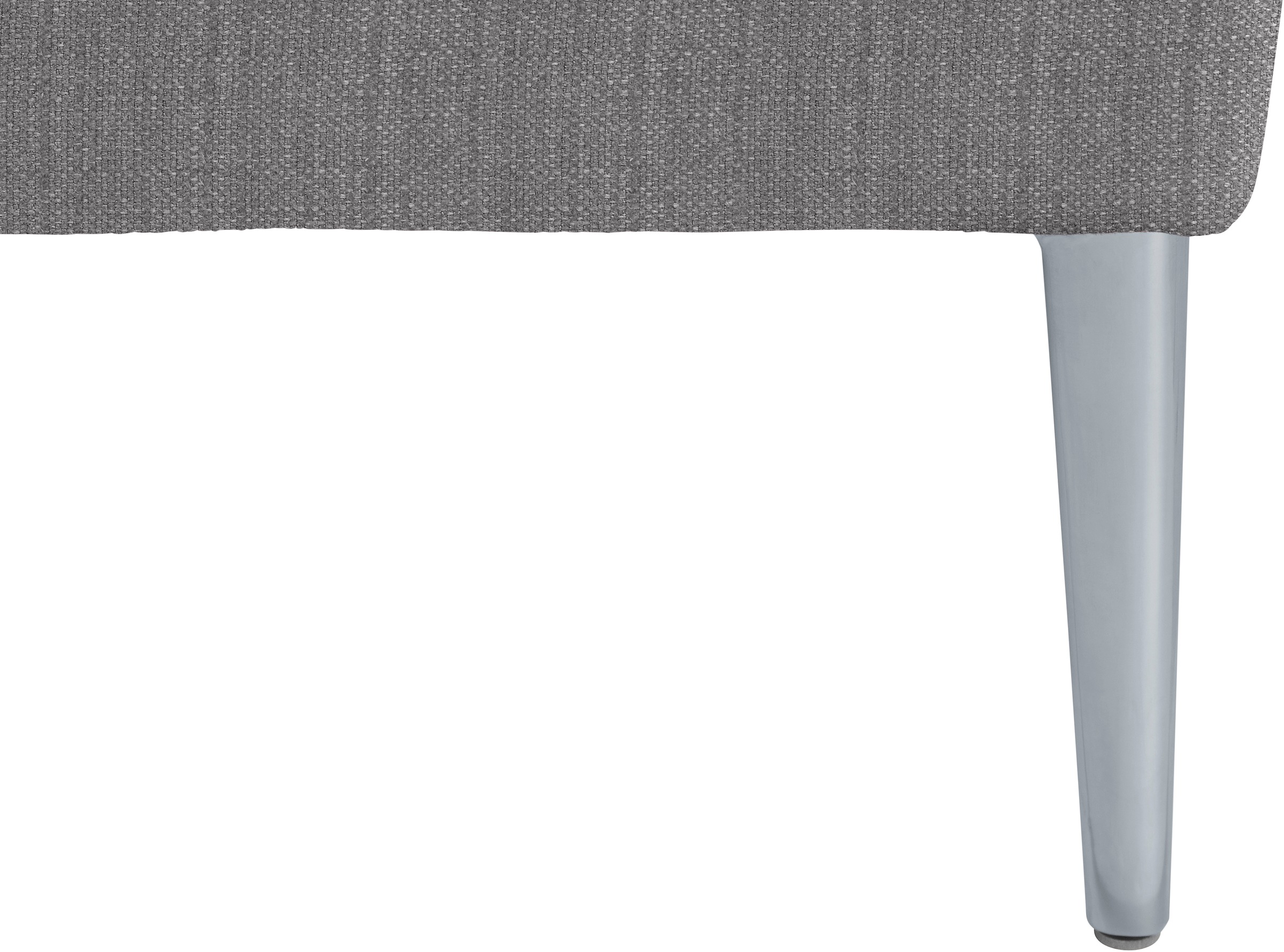 W.SCHILLIG Ecksofa »enjoy&MORE, Designsofa, elegant und bequem, L-Form«, mit Sitztiefenverstellung, Füße silber matt, Breite 310 cm