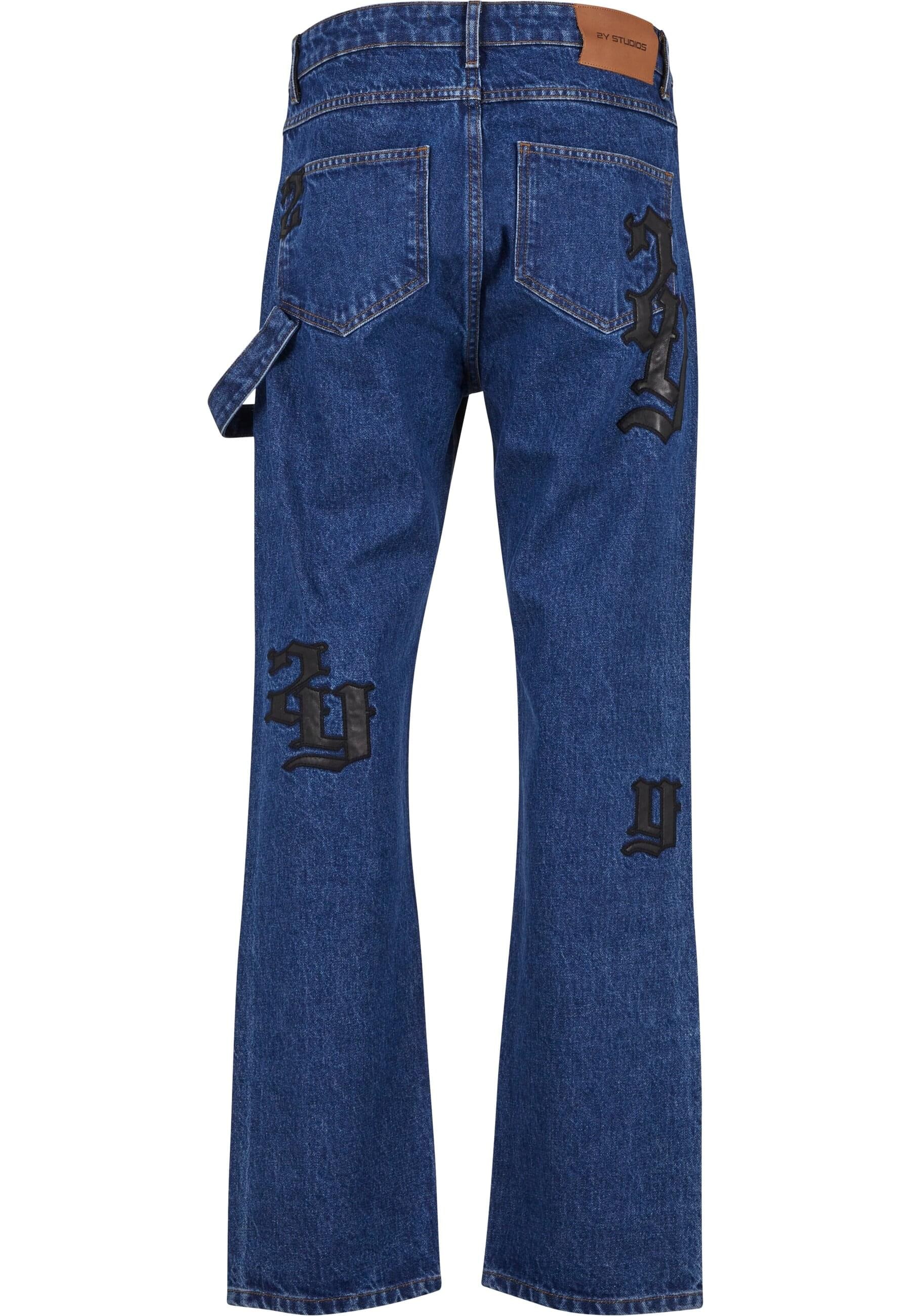 2Y Studios Bequeme Jeans »2Y Studios Manas Logo Carpenter Straight Jeans«