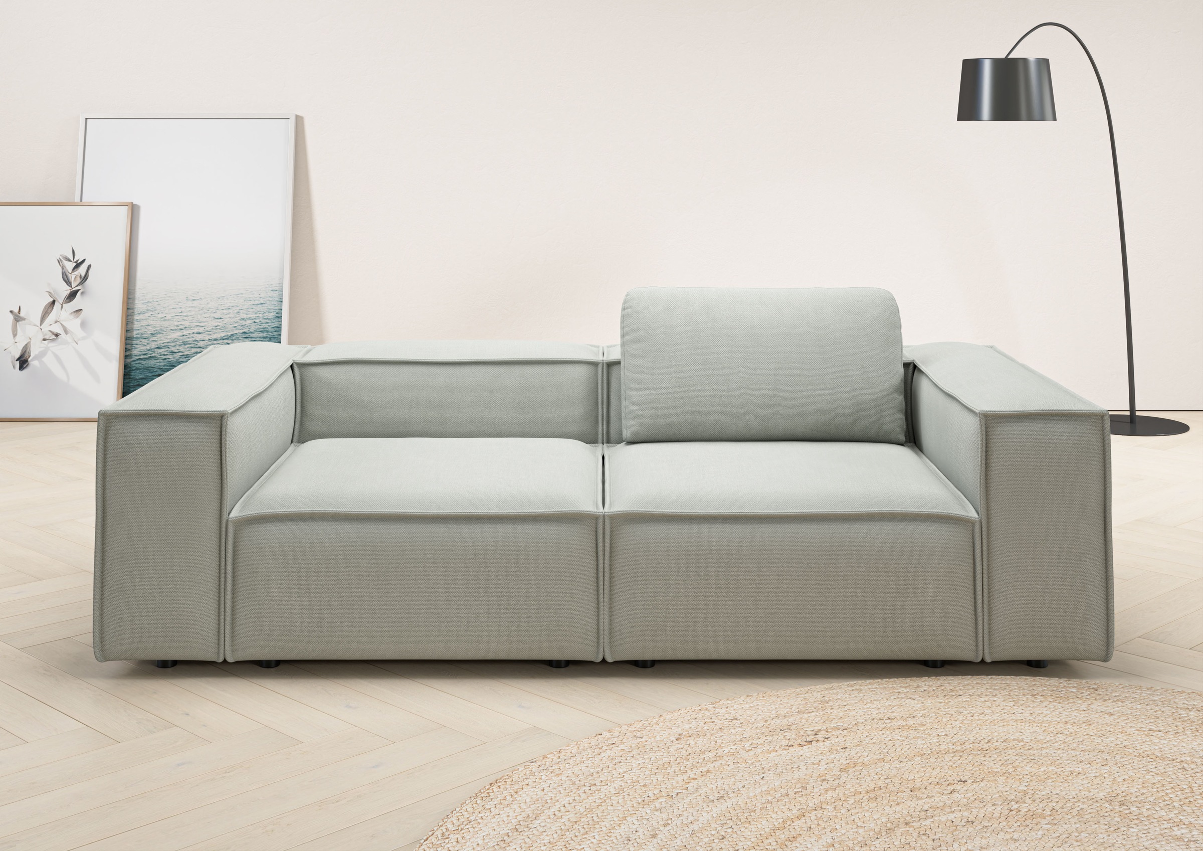 Home affaire 2-Sitzer »Watertown, modernes Sofa 246 cm breit, auch in Feinc günstig online kaufen