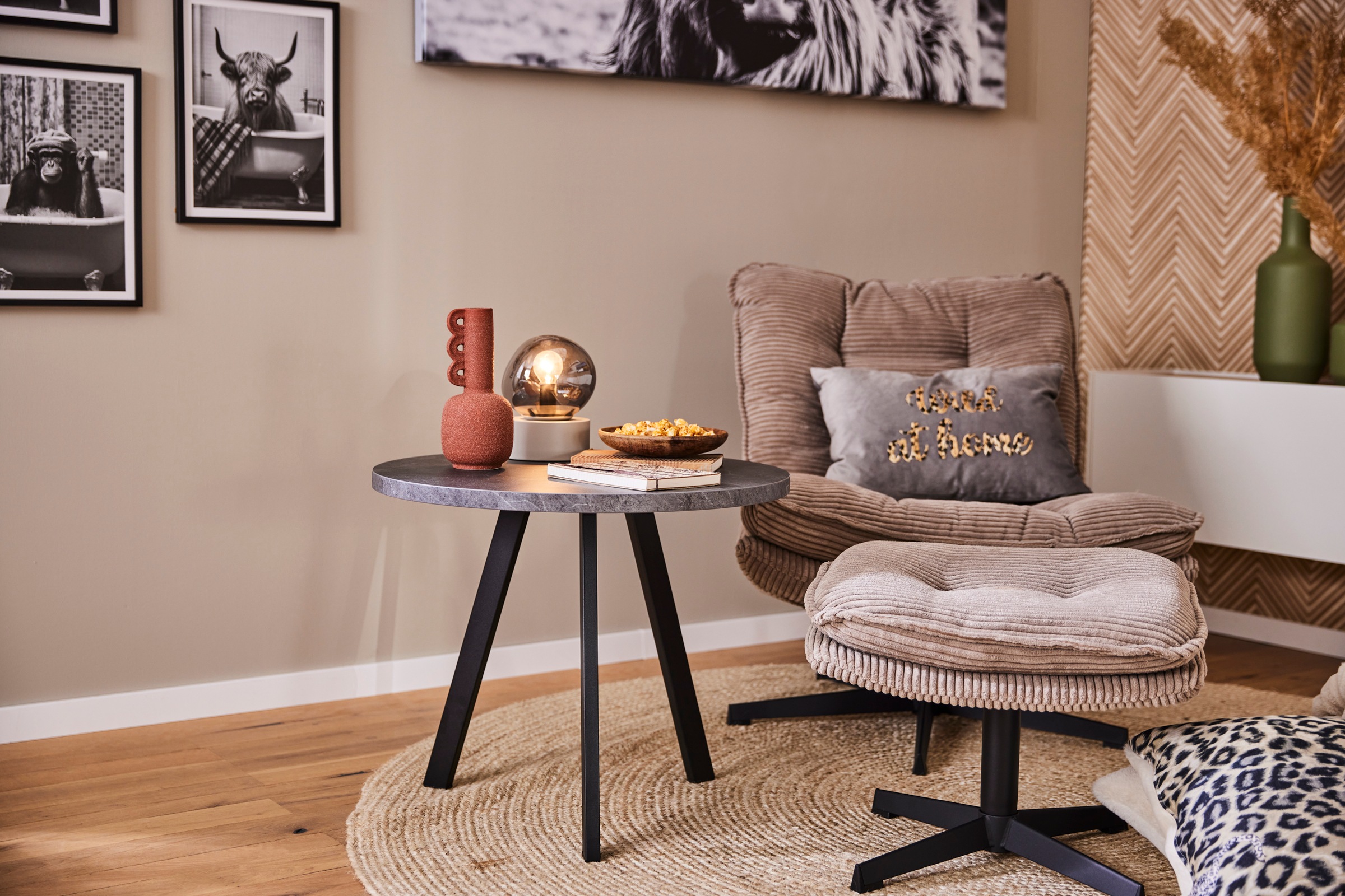 Mäusbacher Couchtisch »Couchtisch rund« Couchtisch rund Durchmesser 60cm, M günstig online kaufen